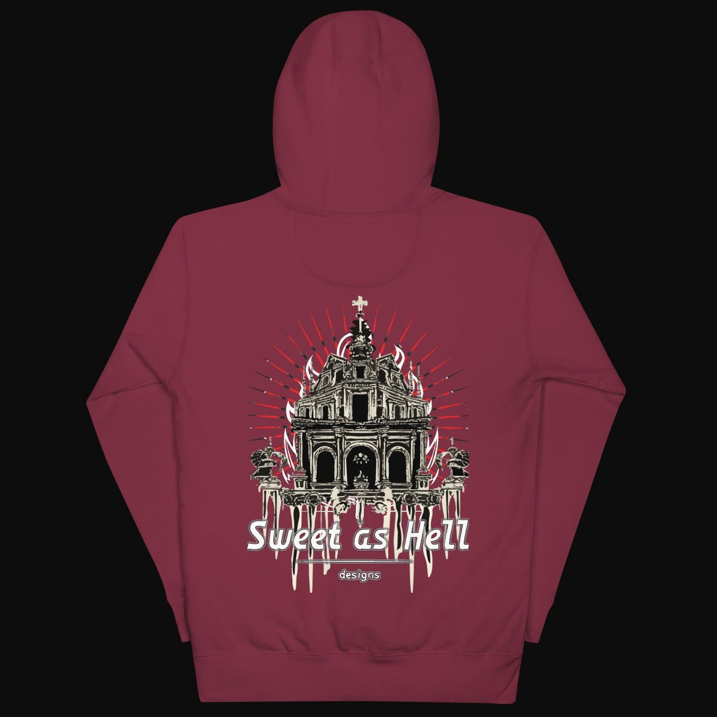 Abandoned Sanctuary Cotton Hoodie - Sweet As Hell Designs