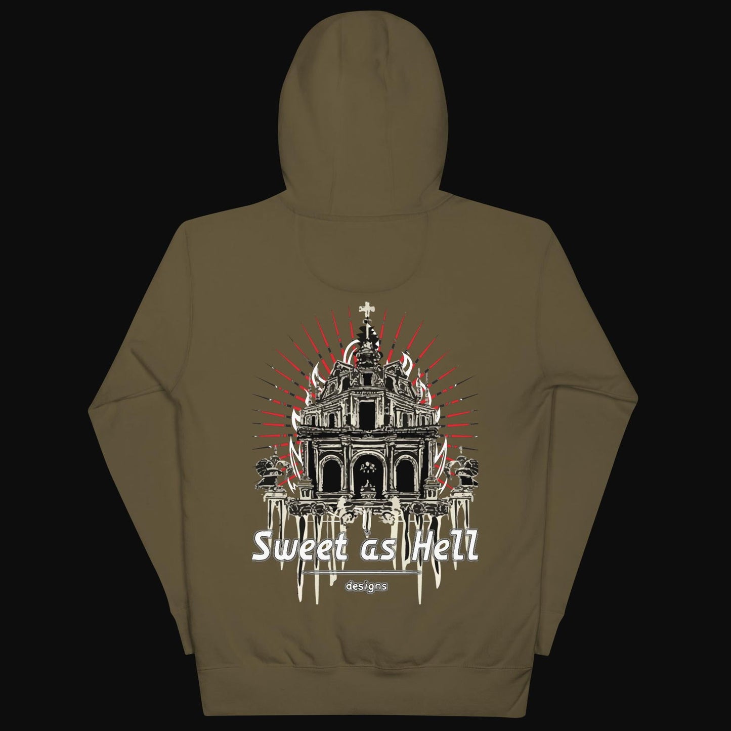 Abandoned Sanctuary Cotton Hoodie - Sweet As Hell Designs