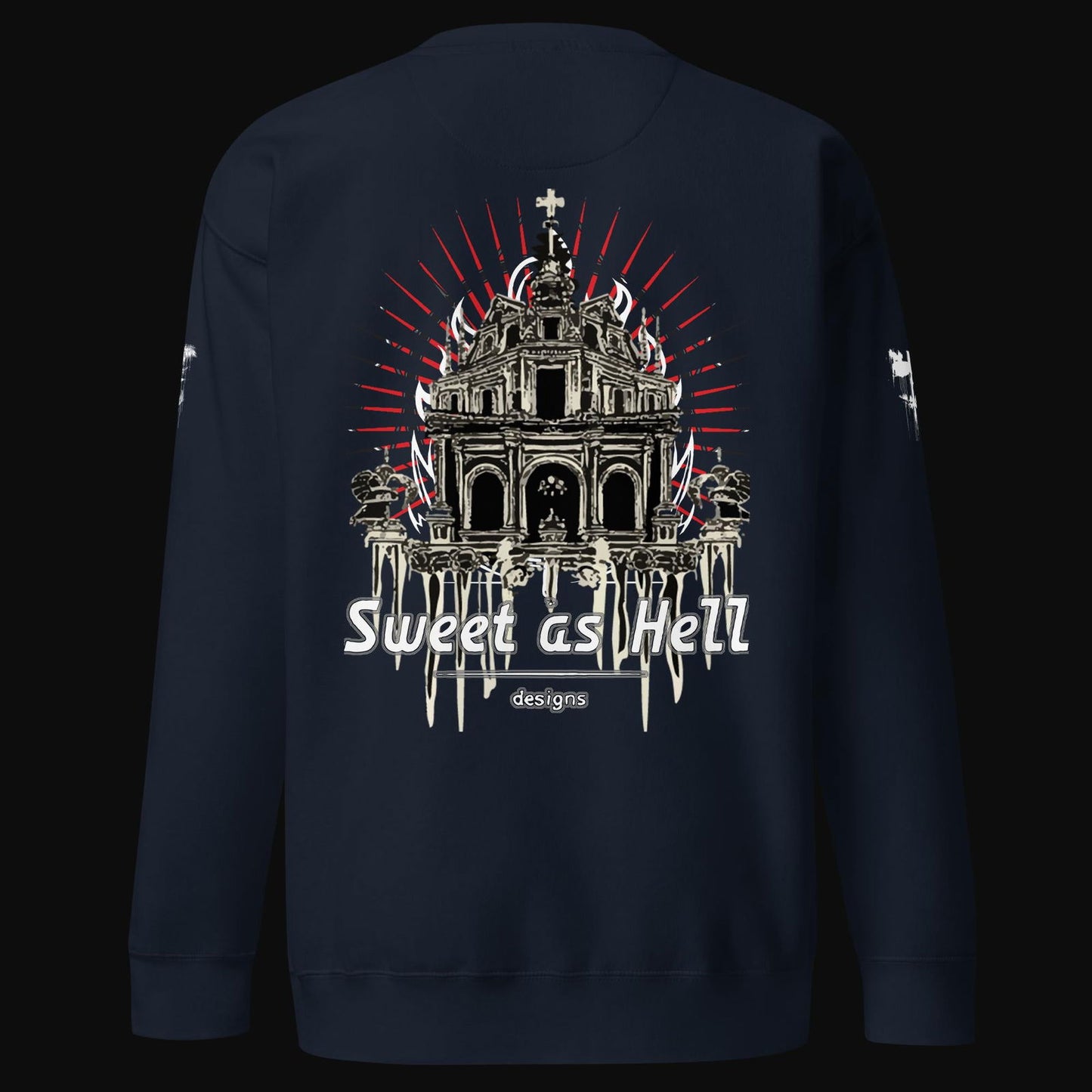 Abandoned Sanctuary Cotton Sweatshirt - Sweet As Hell Designs