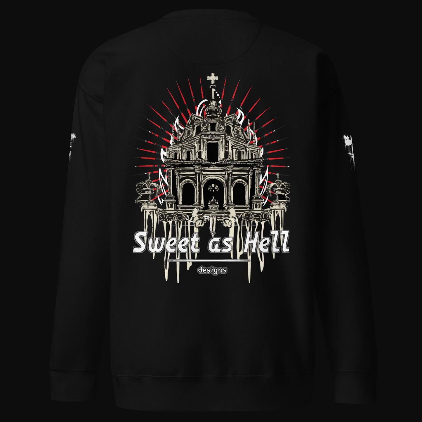 Abandoned Sanctuary Cotton Sweatshirt - Sweet As Hell Designs