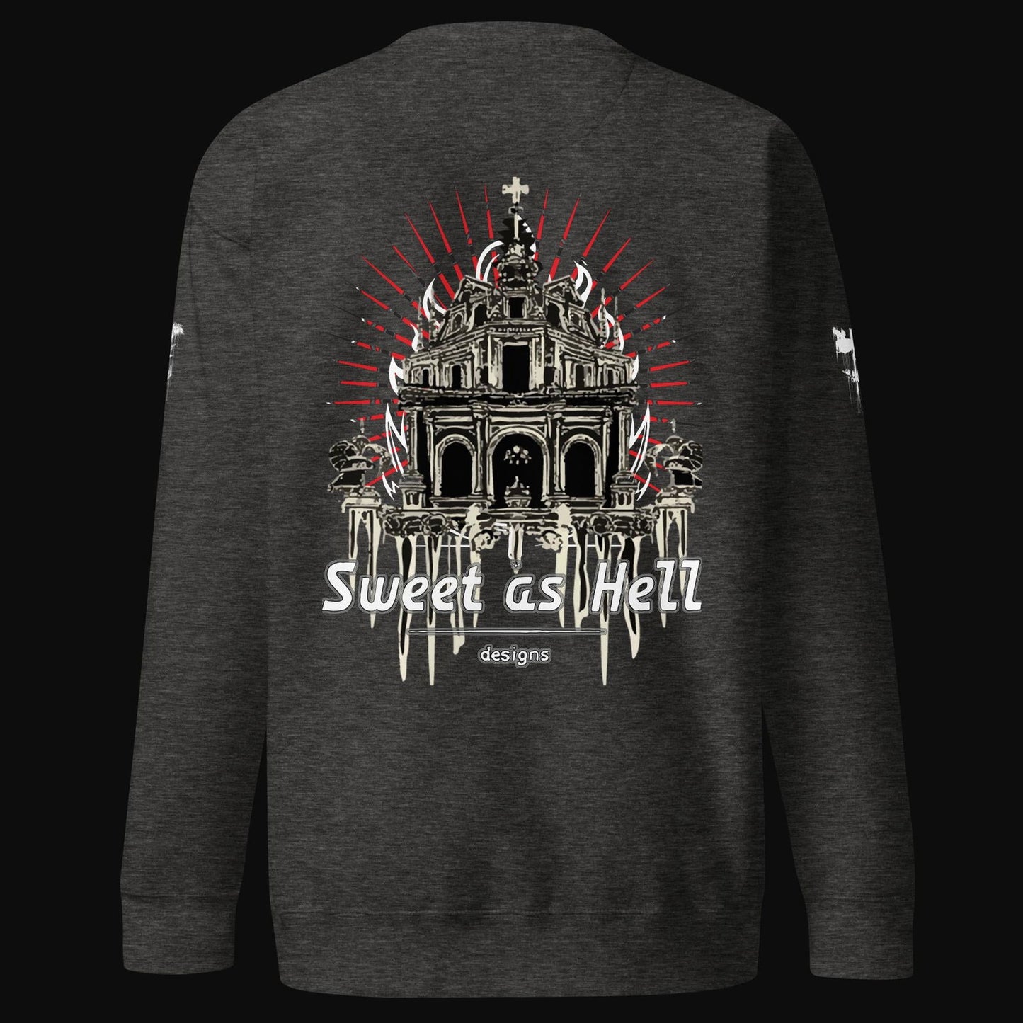 Abandoned Sanctuary Cotton Sweatshirt - Sweet As Hell Designs
