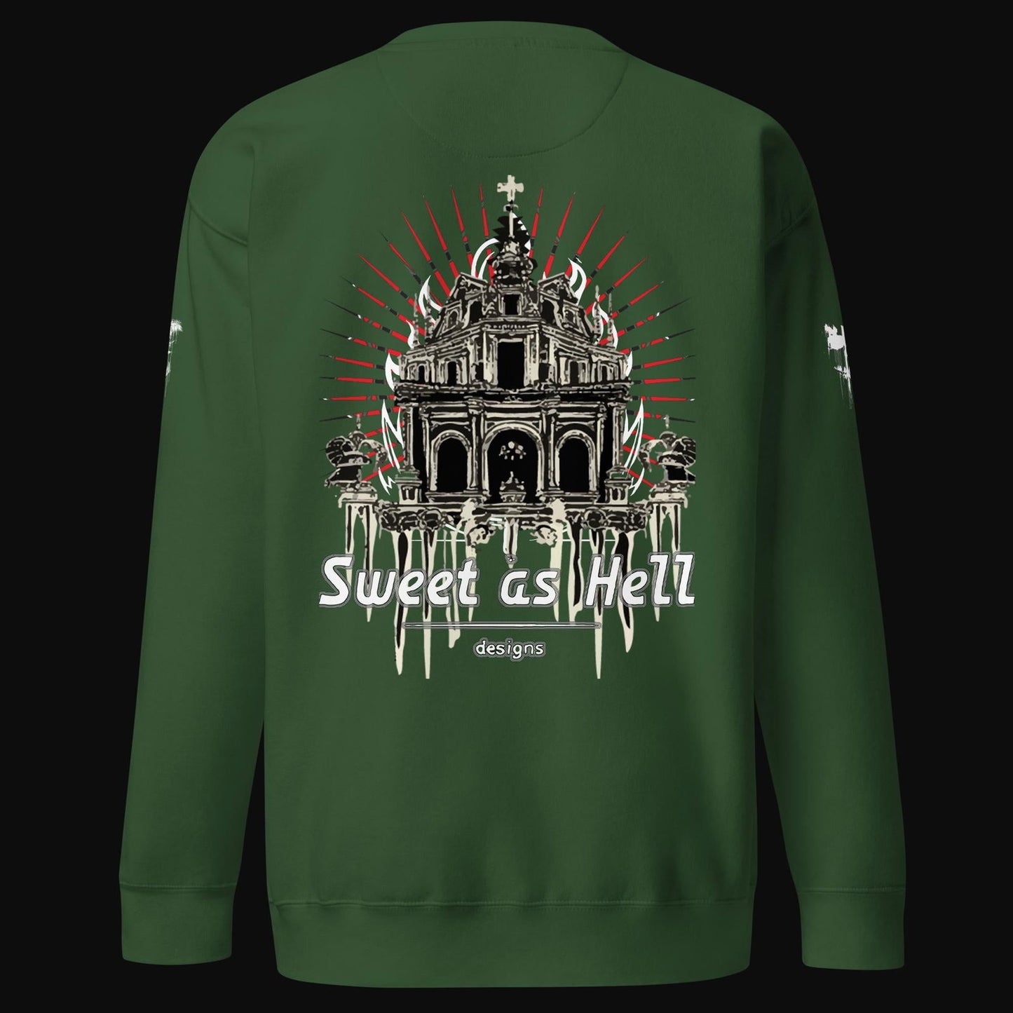 Abandoned Sanctuary Cotton Sweatshirt - Sweet As Hell Designs