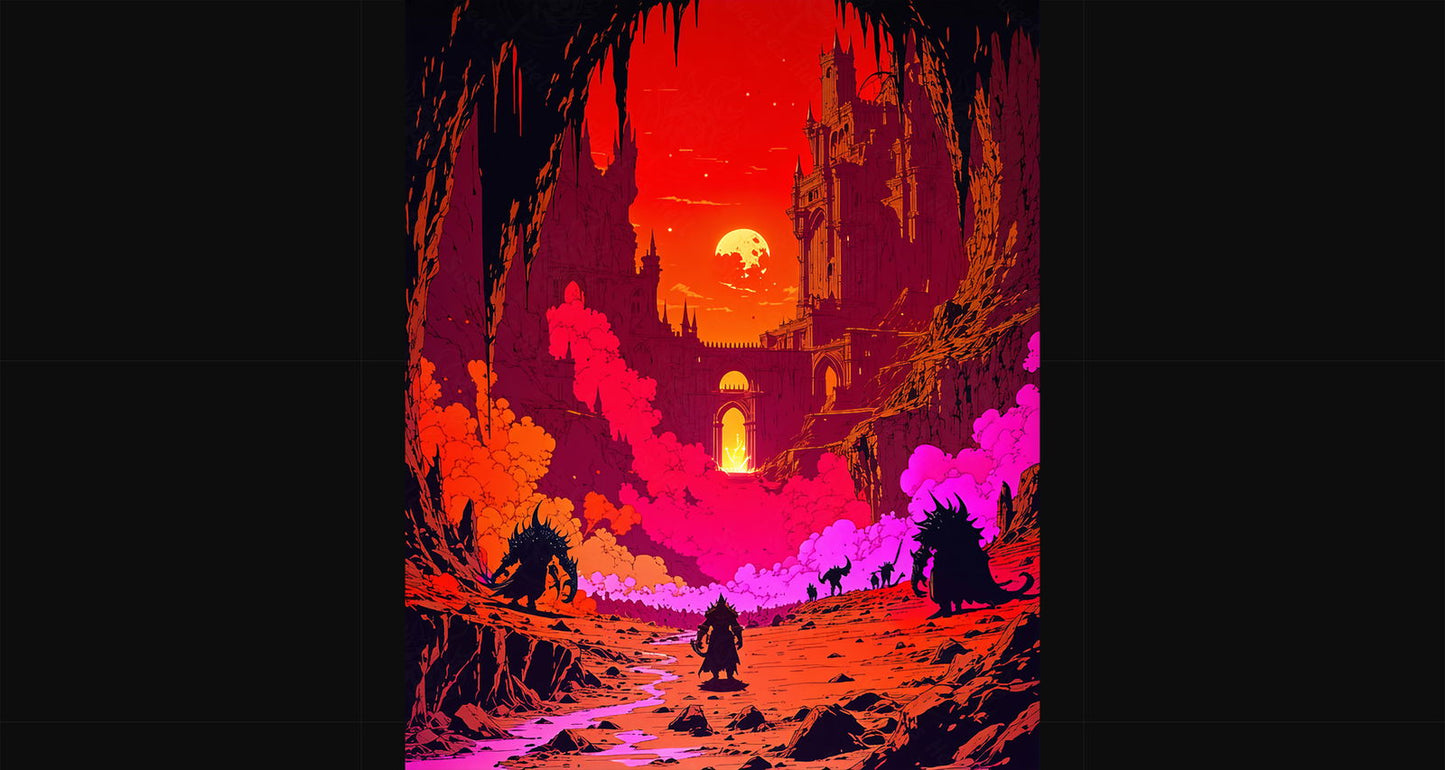 Final Stand at the Crimson Cathedral SN3085 - Sweet As Hell Designs