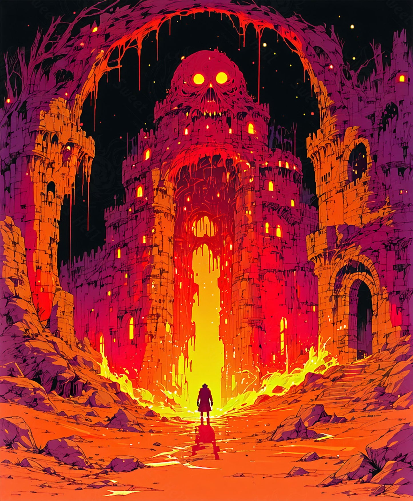Gateway to the Skull Citadel SN3086 - Sweet As Hell Designs