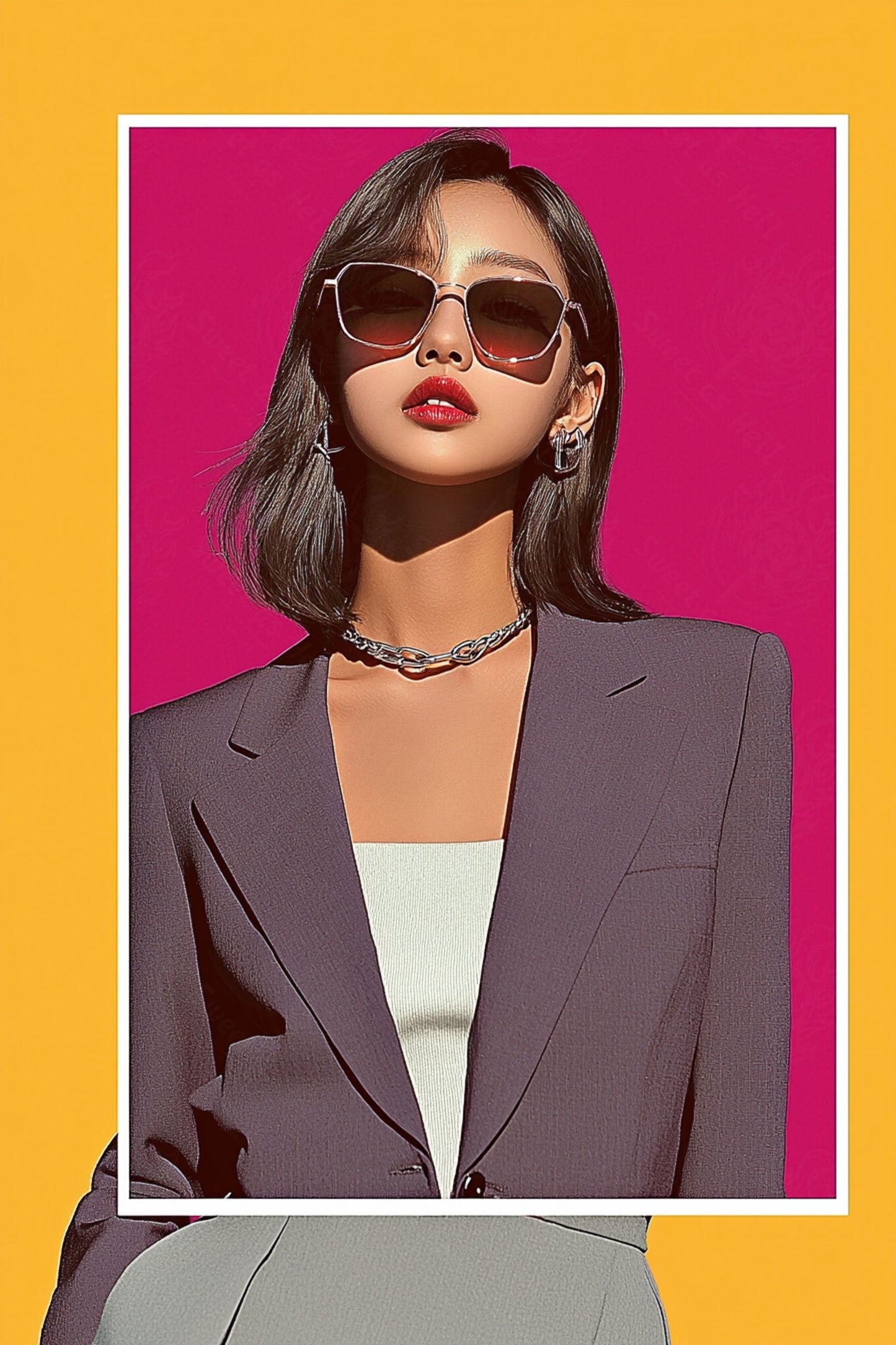 Modern Art Styled Fashion Ad Photo 02 by 03 002 SN2502 - Sweet As Hell Designs
