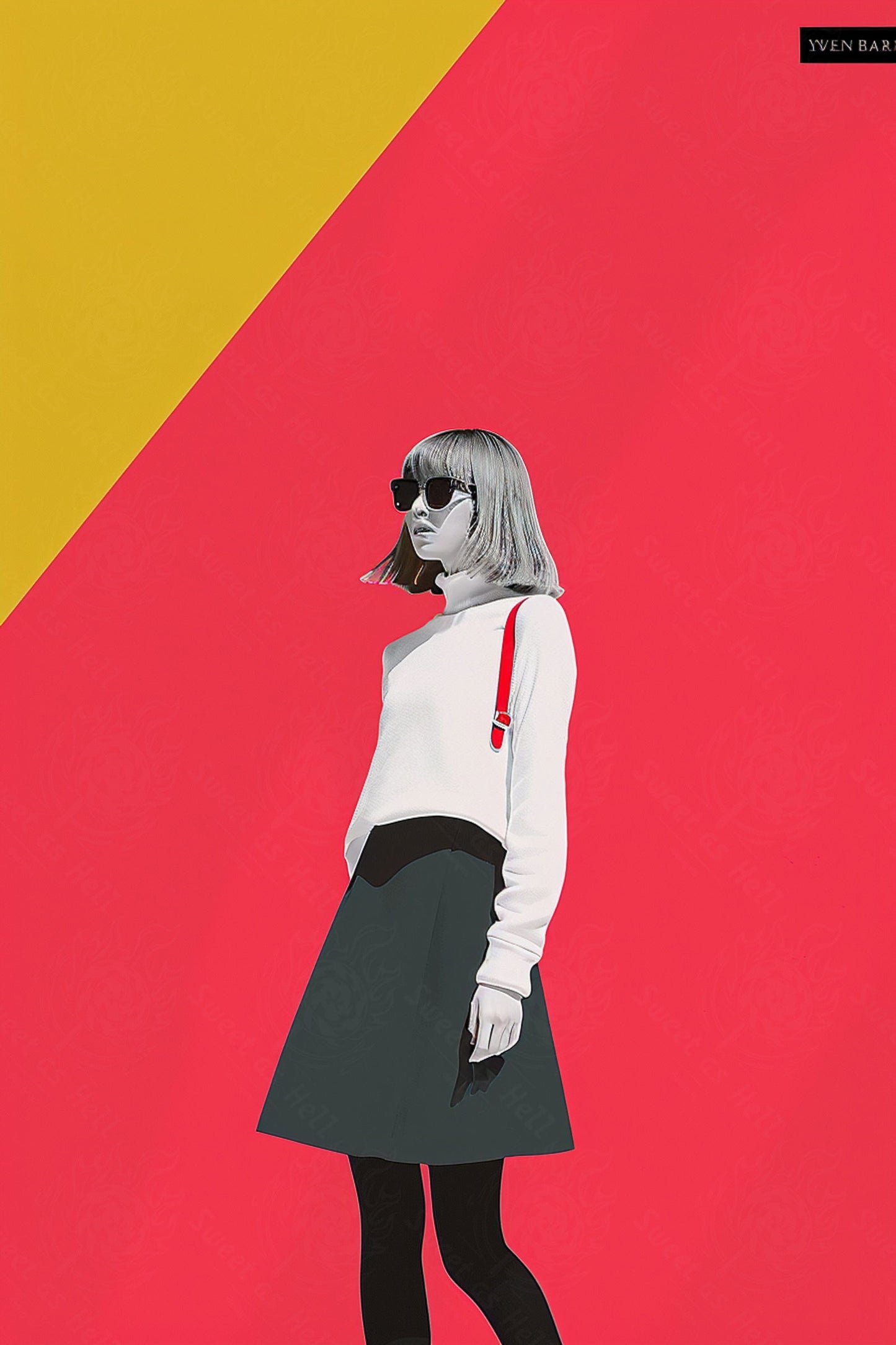 Modern Art Styled Fashion Ad Photo 02 by 03 004 SN2504 - Sweet As Hell Designs