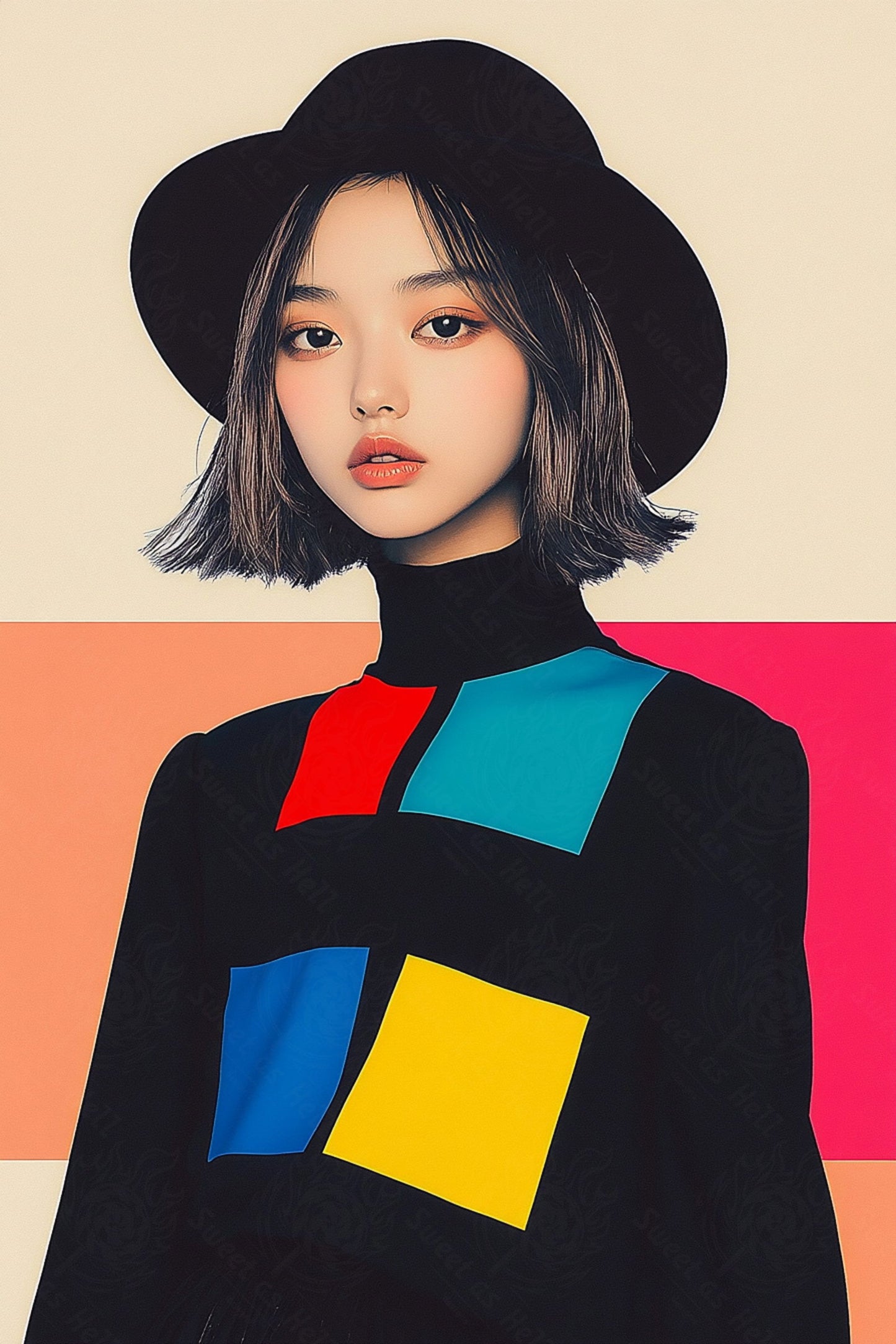 Modern Art Styled Fashion Ad Photo 02 by 03 014 SN2514 - Sweet As Hell Designs