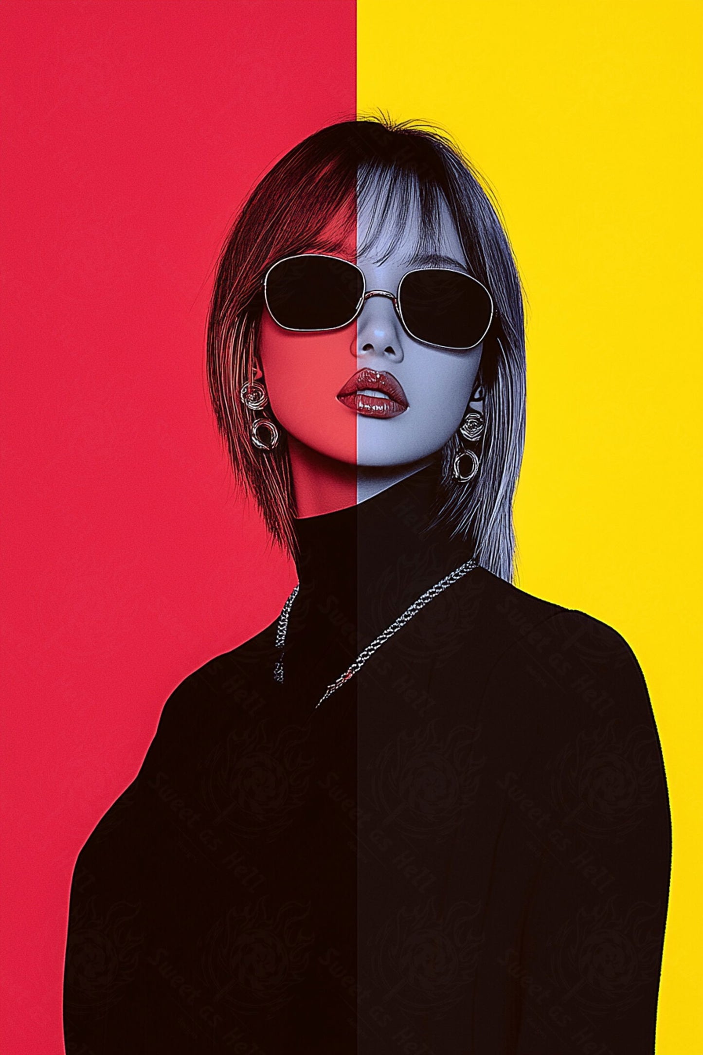 Modern Art Styled Fashion Ad Photo 02 by 03 016 SN2516 - Sweet As Hell Designs