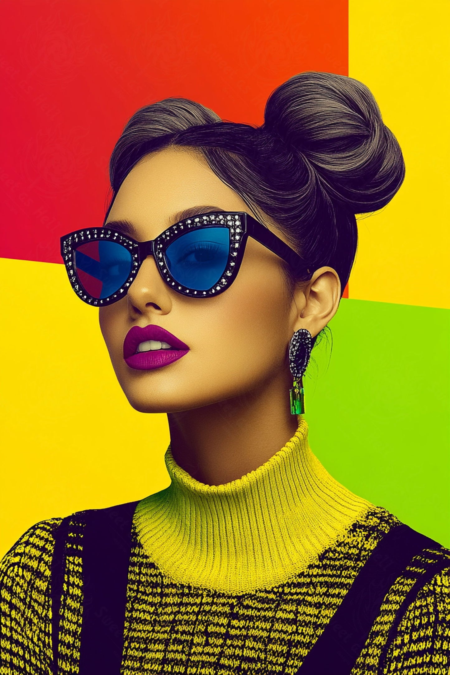 Modern Art Styled Fashion Ad Photo 02 by 03 030 SN2530 - Sweet As Hell Designs