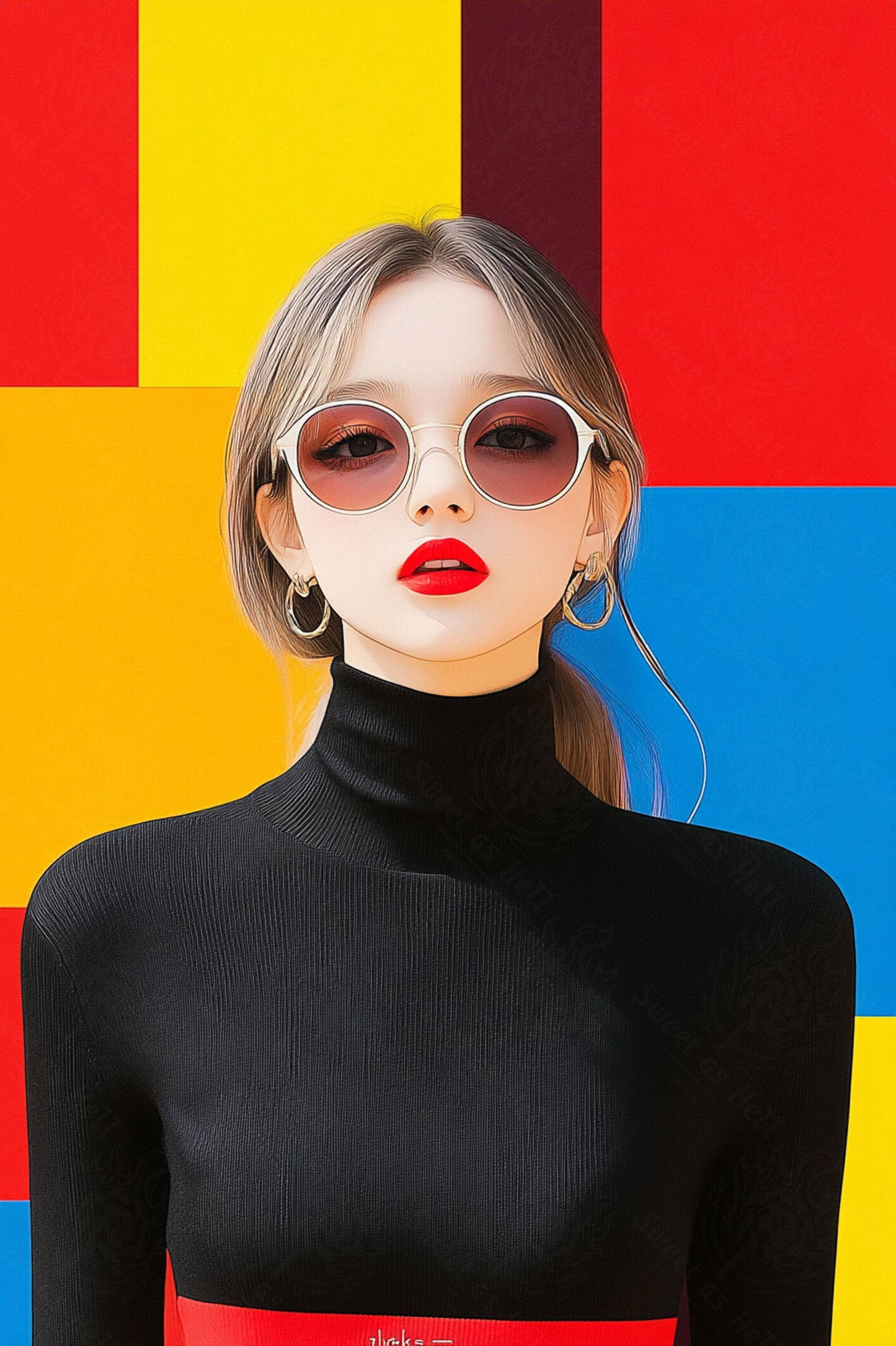Modern Art Styled Fashion Ad Photo 02 by 03 032 SN2532 - Sweet As Hell Designs