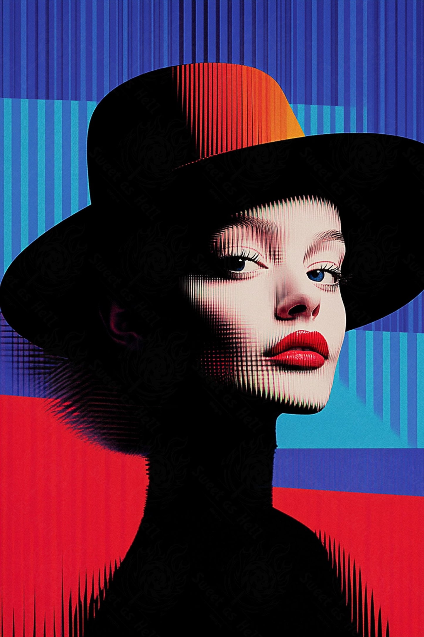 Modern Art Styled Fashion Ad Photo 02 by 03 033 SN2533 - Sweet As Hell Designs