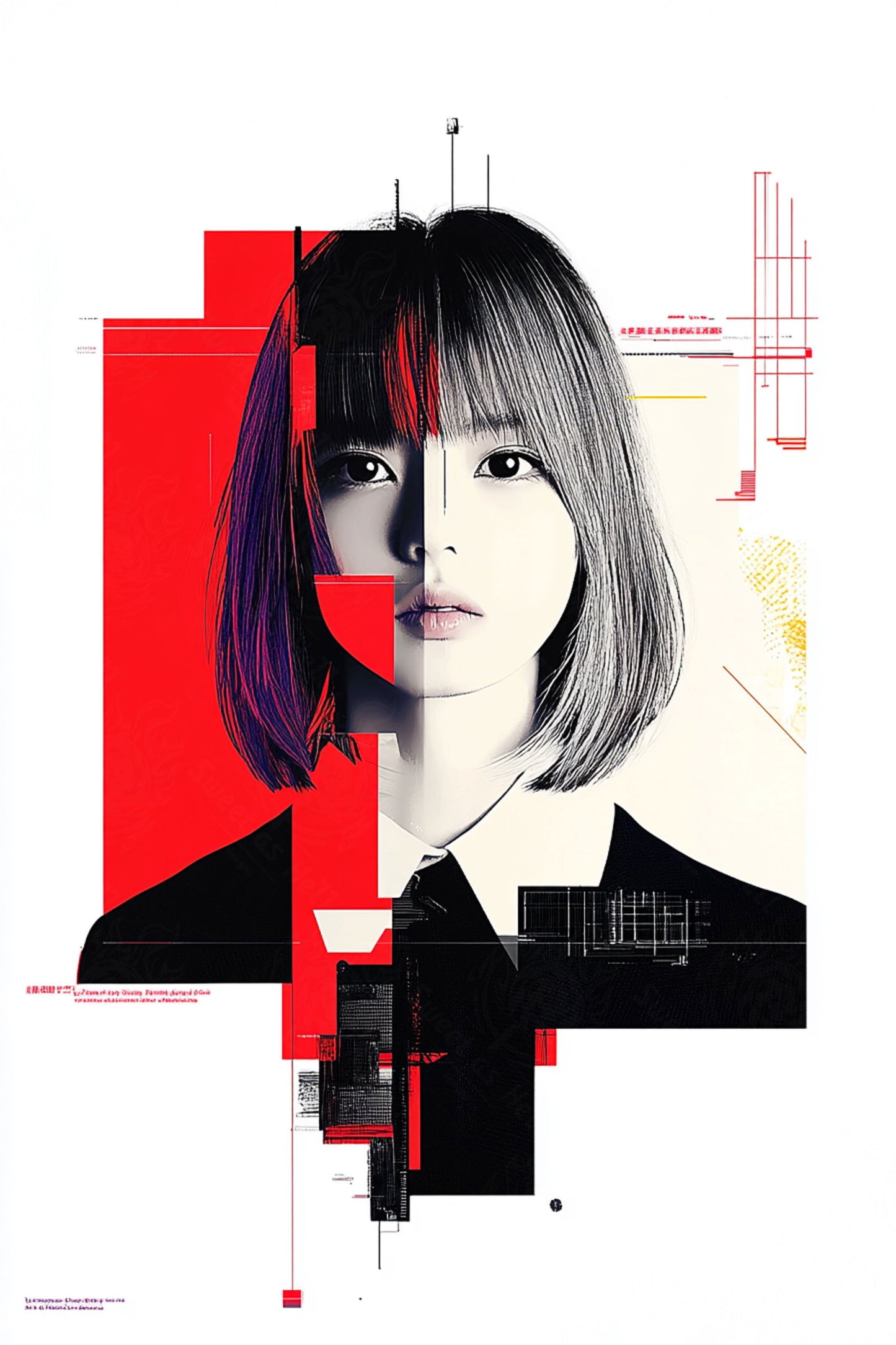 Modern Art Styled Fashion Ad Photo 02 by 03 034 SN2534 - Sweet As Hell Designs