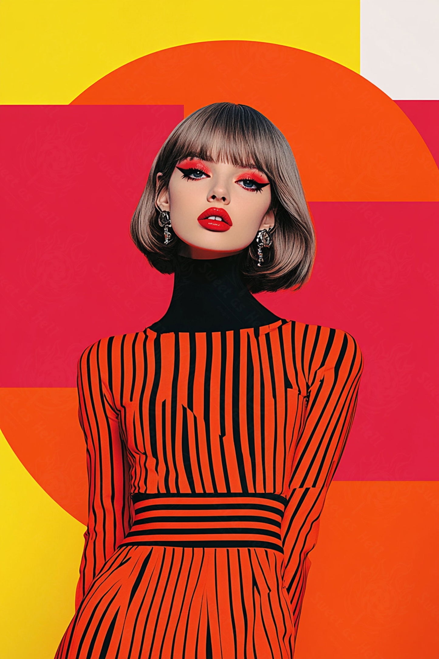 Modern Art Styled Fashion Ad Photo 02 by 03 036 SN2536 - Sweet As Hell Designs