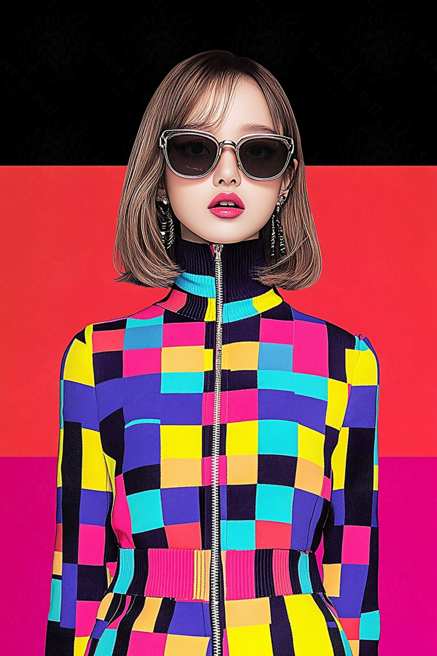 Modern Art Styled Fashion Ad Photo 02 by 03 038 SN2538 - Sweet As Hell Designs