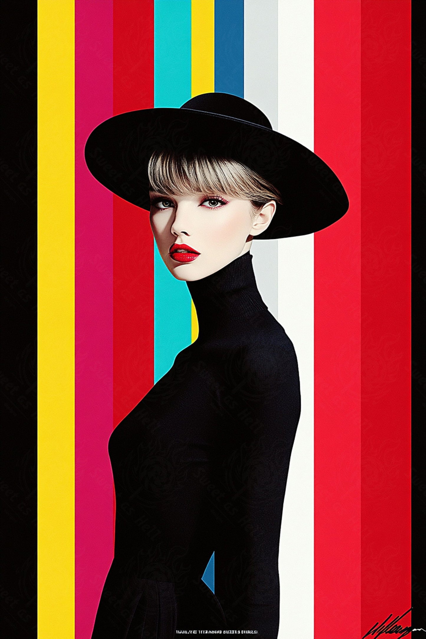 Modern Art Styled Fashion Ad Photo 02 by 03 040 SN2540 - Sweet As Hell Designs