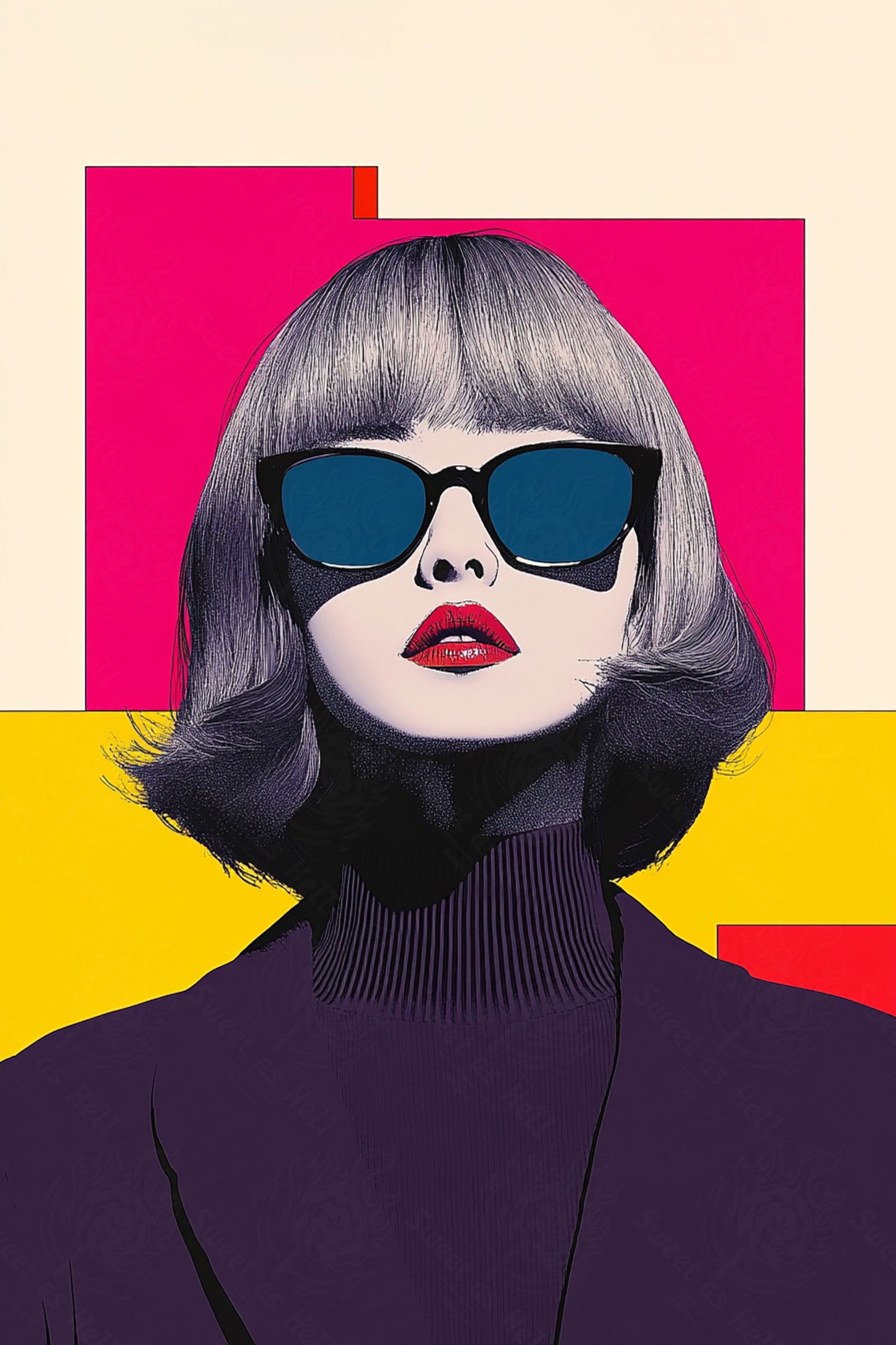 Modern Art Styled Fashion Ad Photo 02 by 03 043 SN2543 - Sweet As Hell Designs