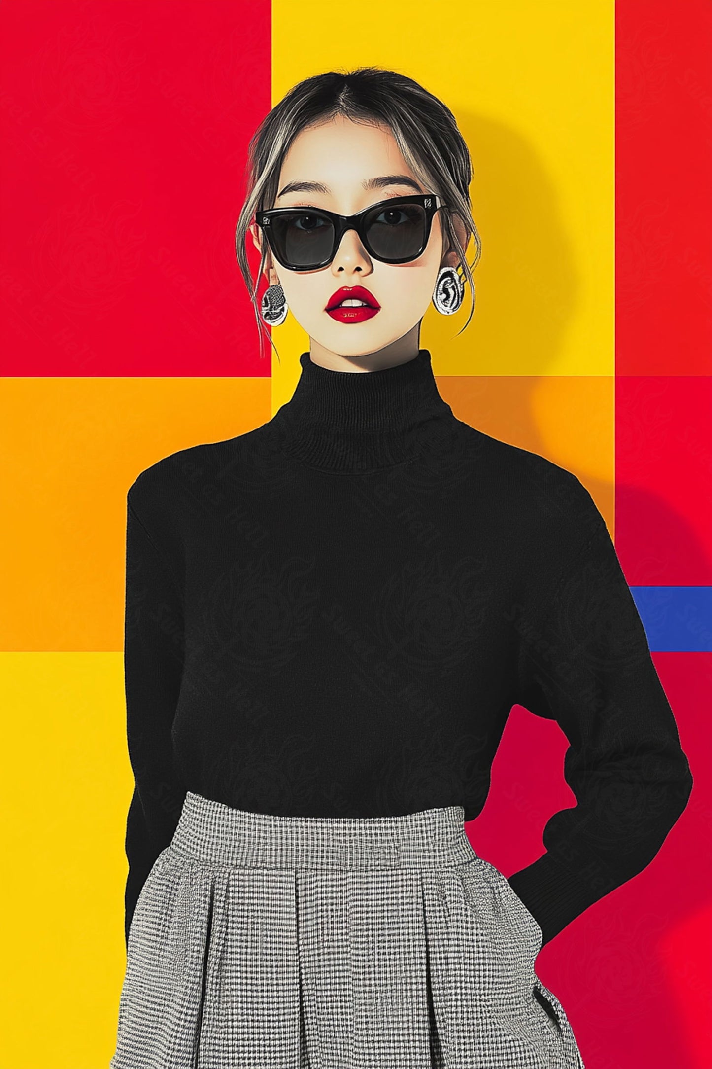Modern Art Styled Fashion Ad Photo 02 by 03 051 SN2551 - Sweet As Hell Designs