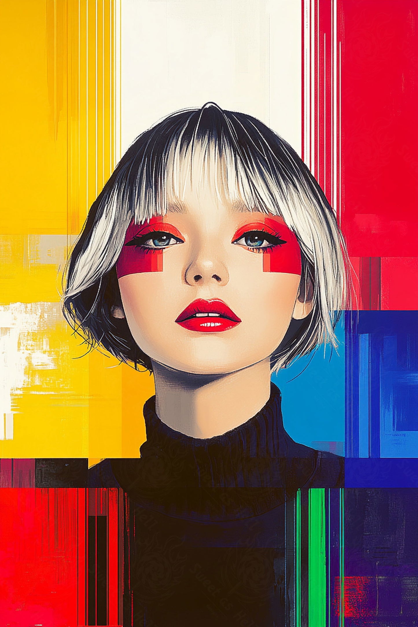 Modern Art Styled Fashion Ad Photo 02 by 03 052 SN2552 - Sweet As Hell Designs
