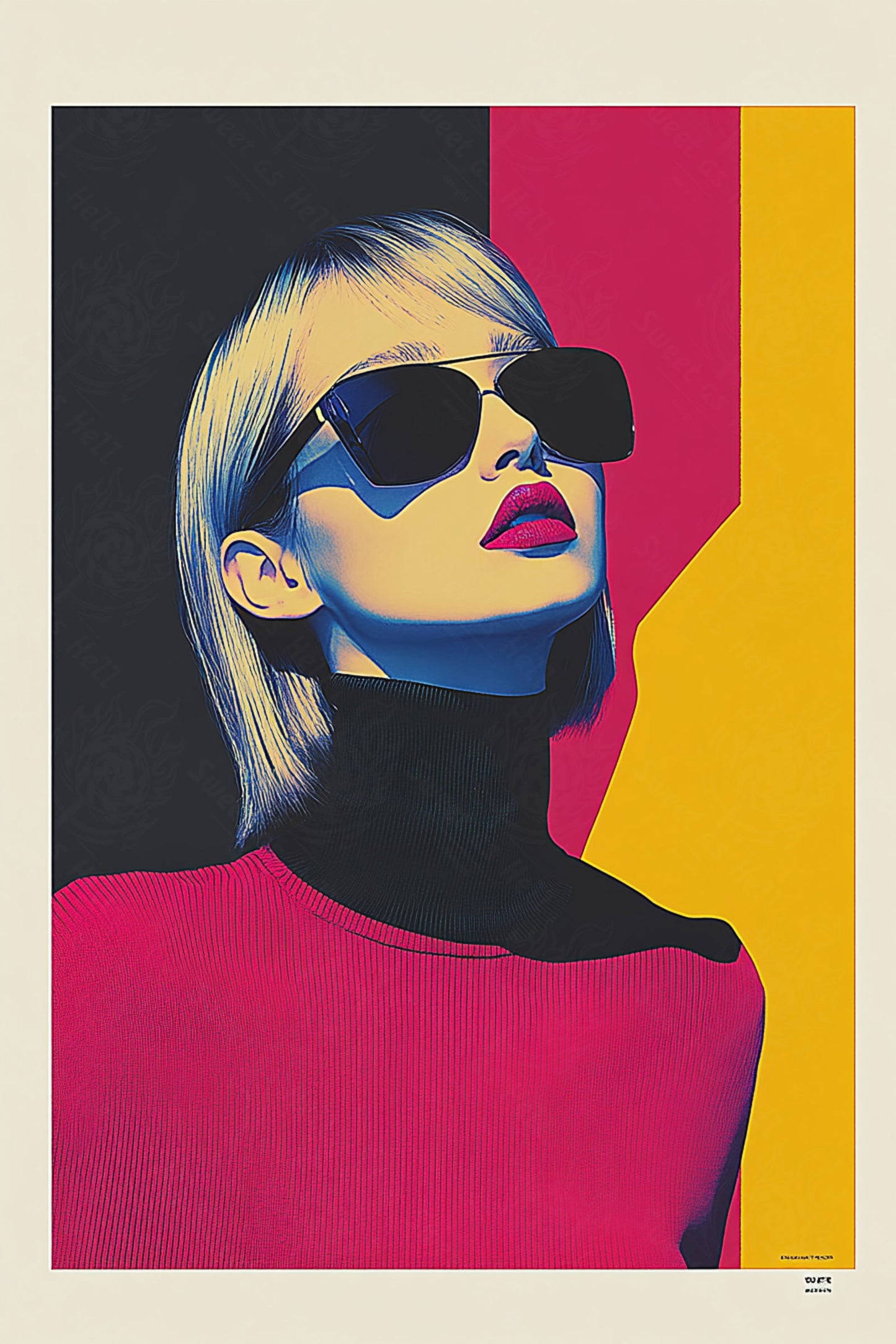 Modern Art Styled Fashion Ad Photo 02 by 03 054 SN2554 - Sweet As Hell Designs