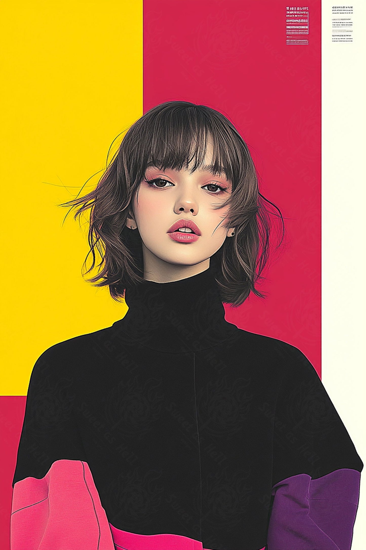 Modern Art Styled Fashion Ad Photo 02 by 03 055 SN2555 - Sweet As Hell Designs