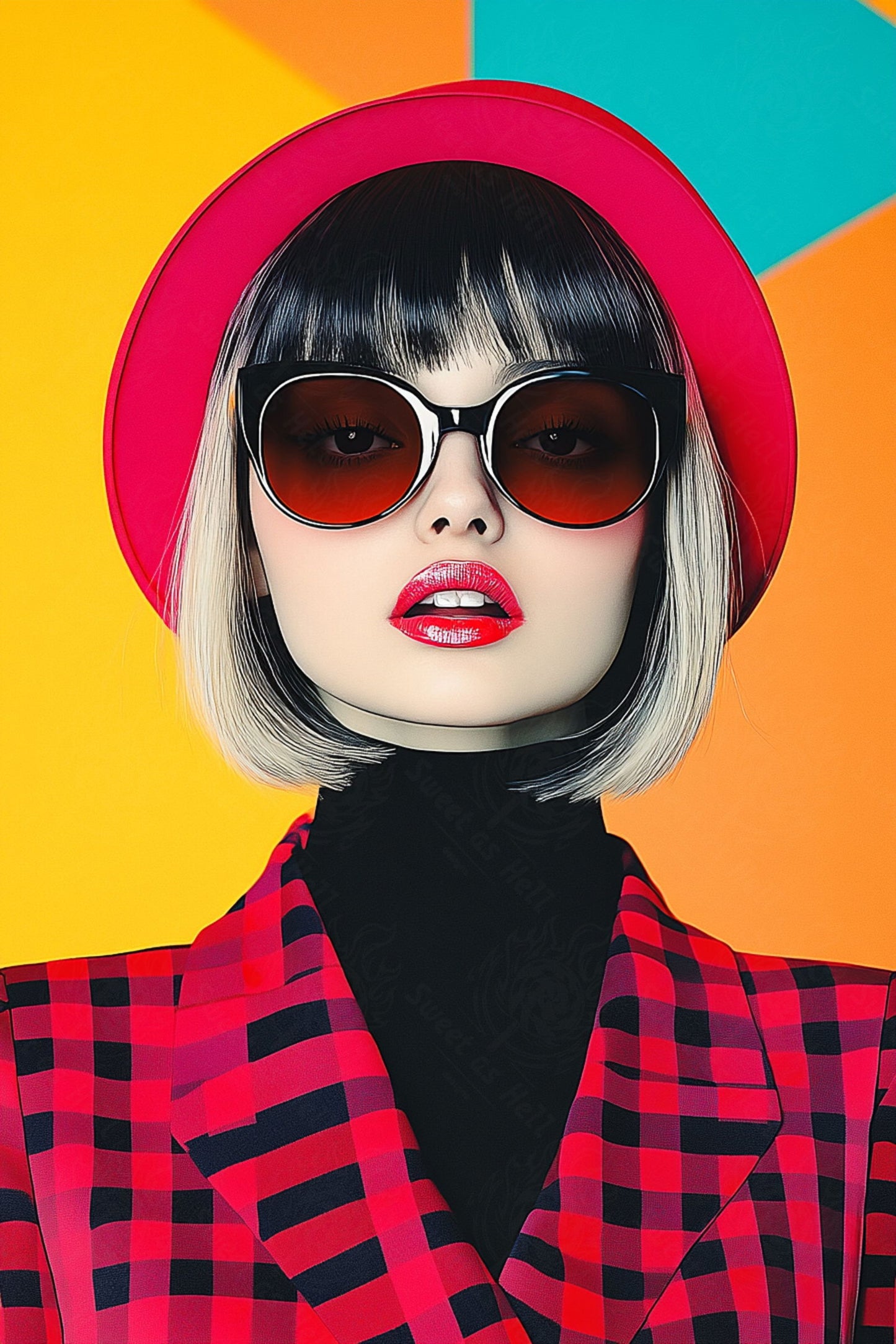 Modern Art Styled Fashion Ad Photo 02 by 03 060 SN2560 - Sweet As Hell Designs