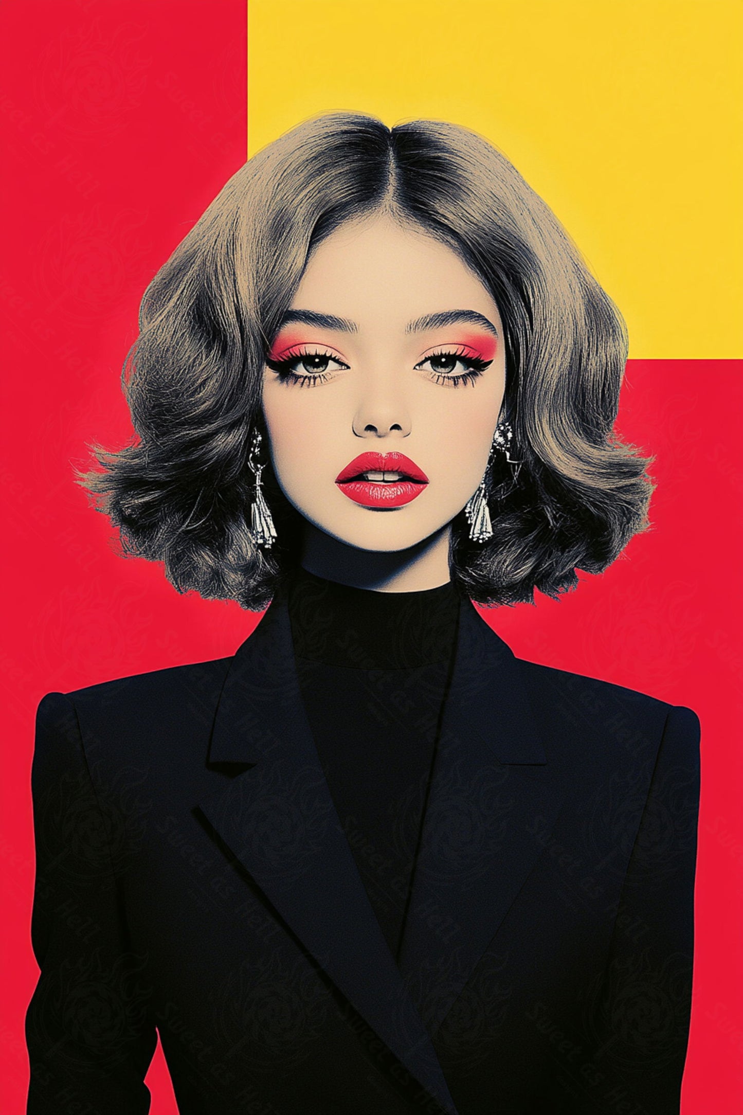 Modern Art Styled Fashion Ad Photo 02 by 03 063 SN2563 - Sweet As Hell Designs
