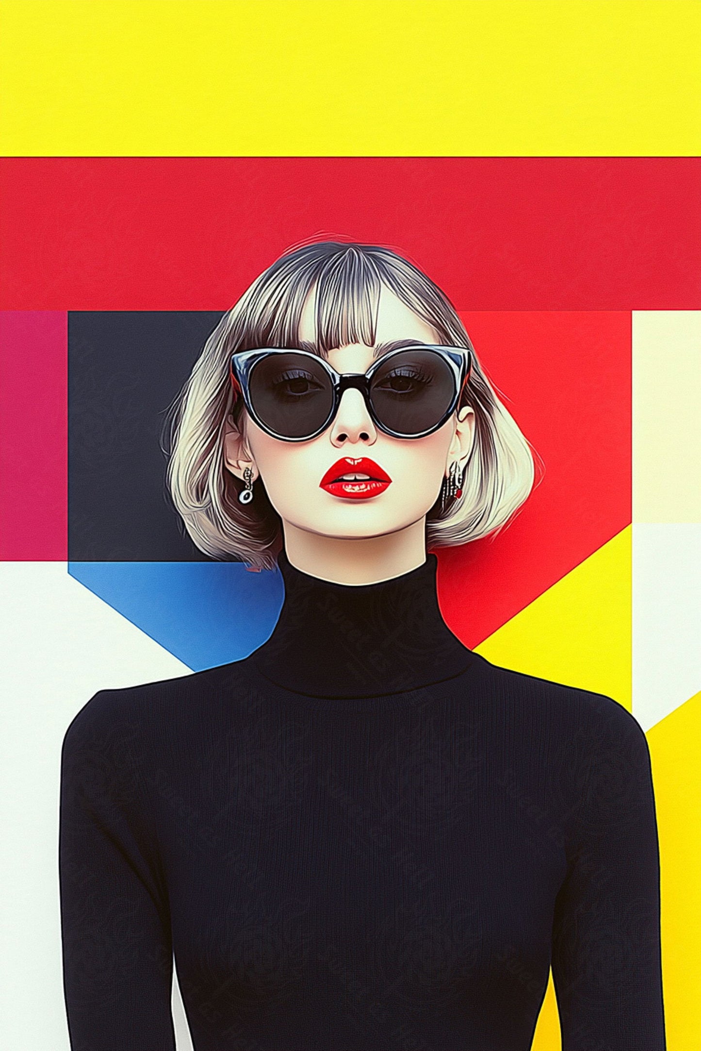 Modern Art Styled Fashion Ad Photo 02 by 03 077 SN2577 - Sweet As Hell Designs