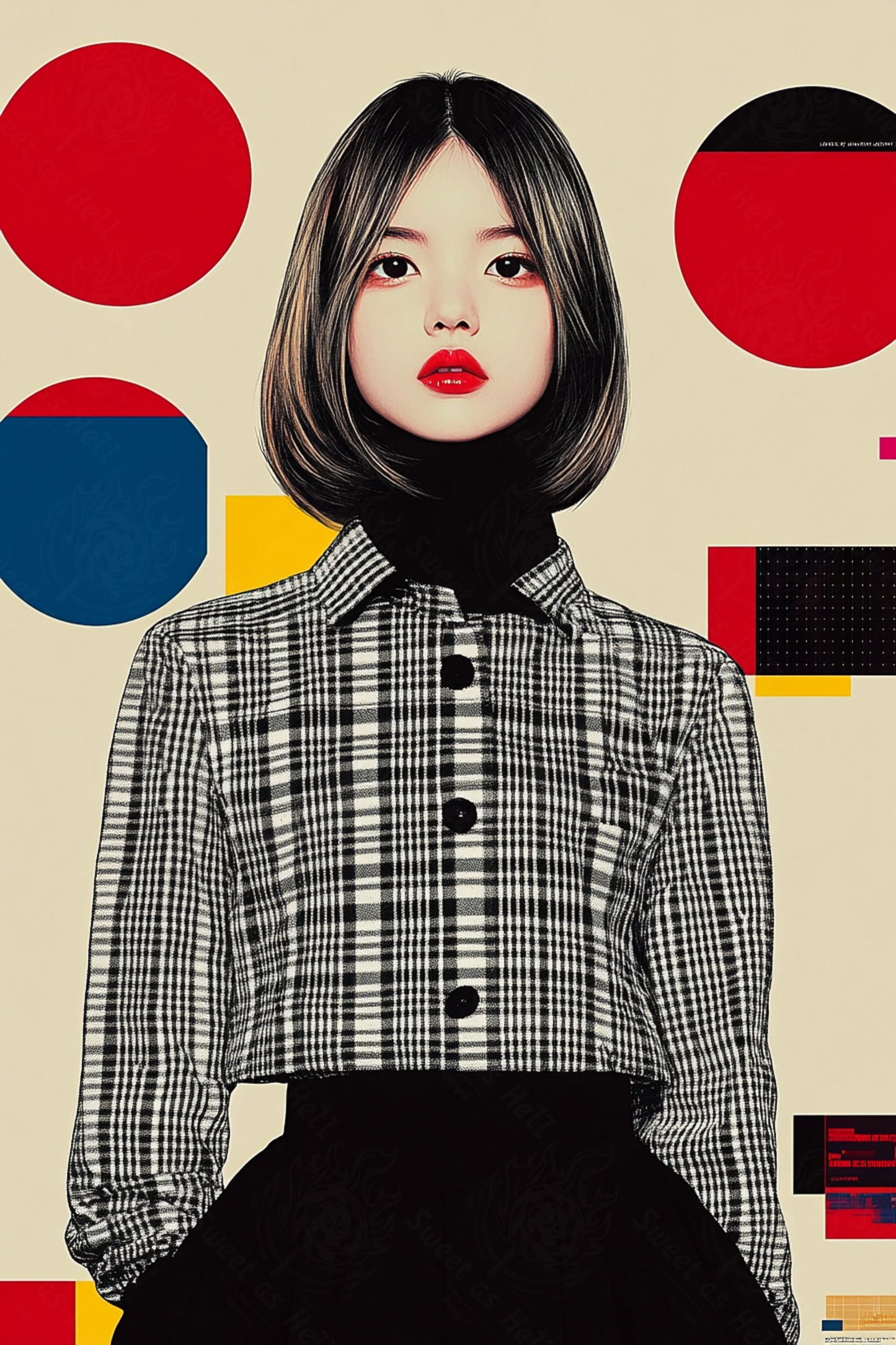Modern Art Styled Fashion Ad Photo 02 by 03 082 SN2582 - Sweet As Hell Designs