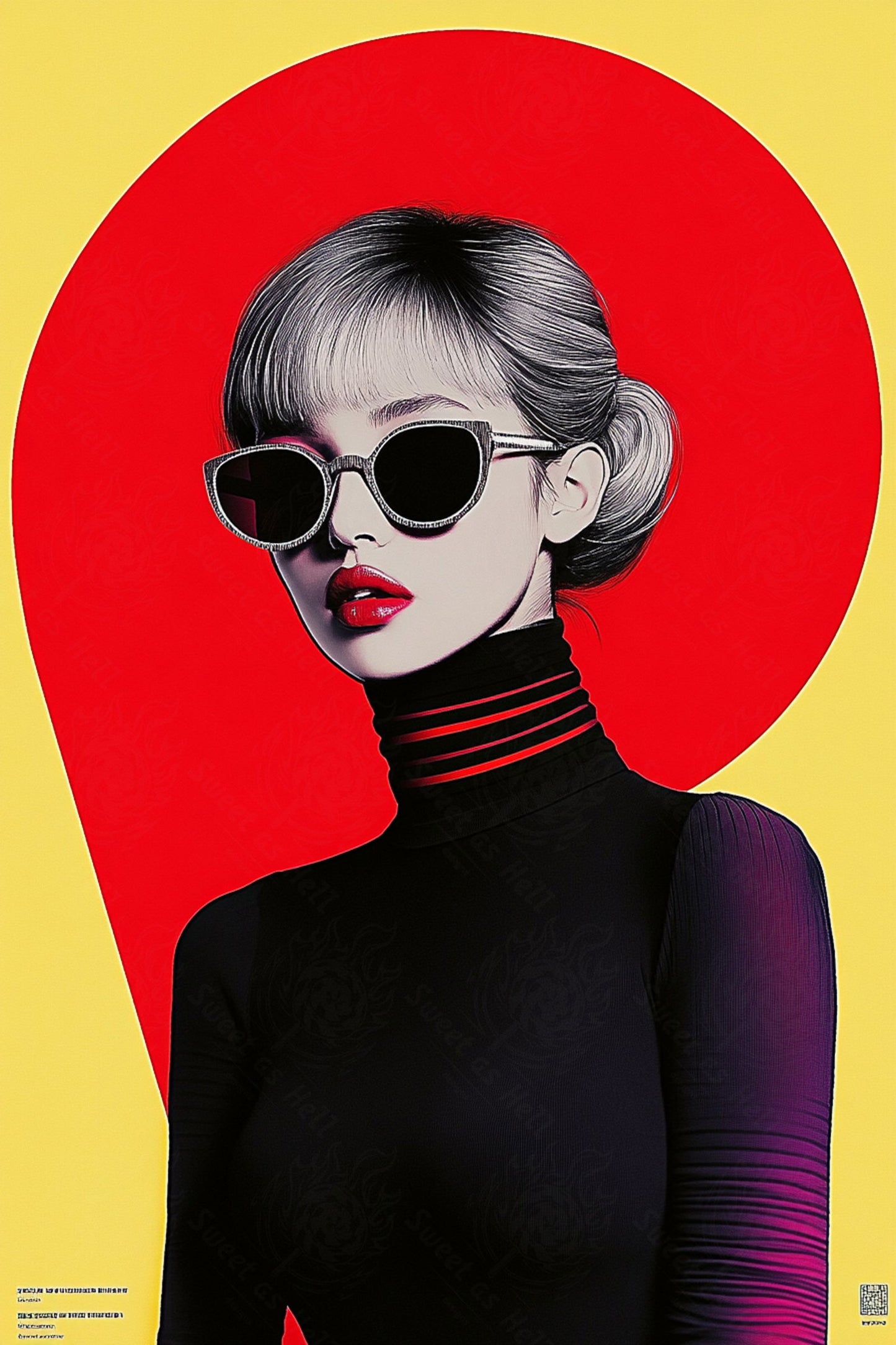 Modern Art Styled Fashion Ad Photo 02 by 03 094 SN2594 - Sweet As Hell Designs