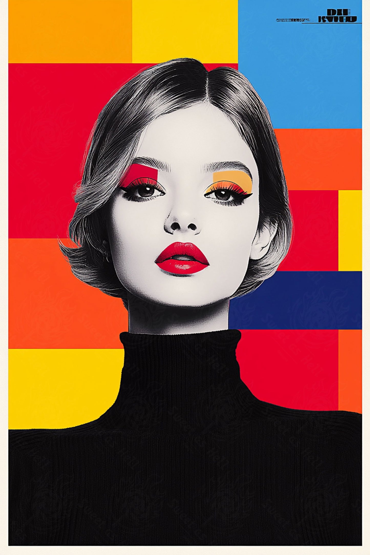 Modern Art Styled Fashion Ad Photo 02 by 03 095 SN2595 - Sweet As Hell Designs