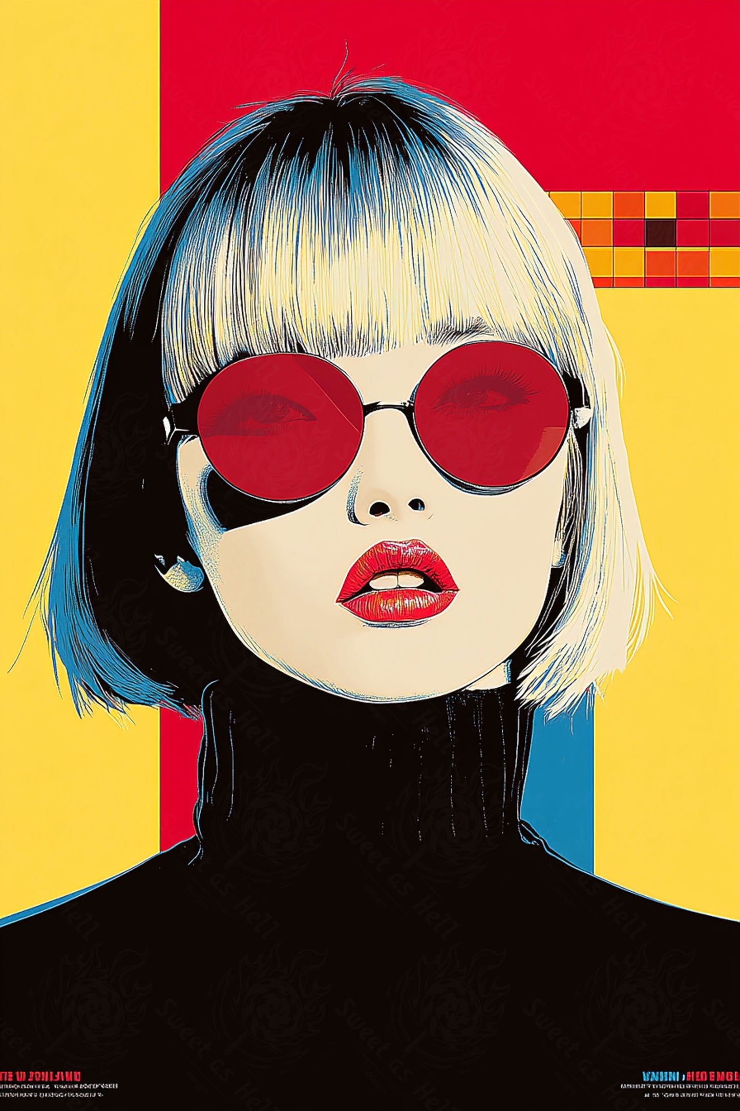 Modern Art Styled Fashion Ad Photo 02 by 03 096 SN2596 - Sweet As Hell Designs