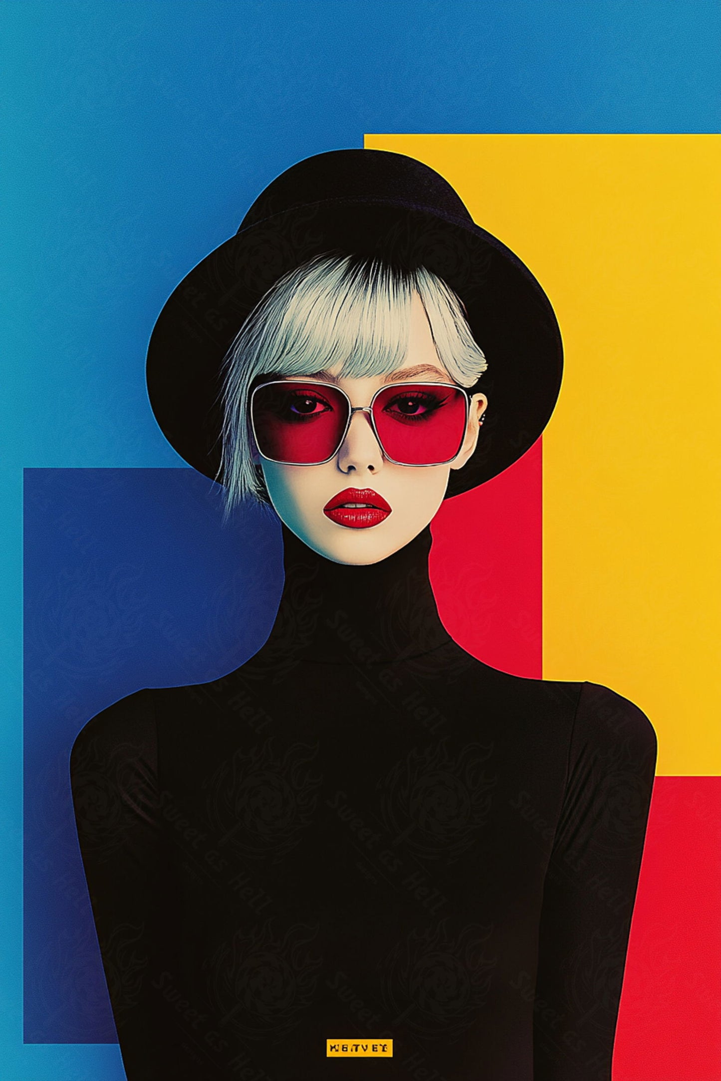 Modern Art Styled Fashion Ad Photo 02 by 03 098 SN2598 - Sweet As Hell Designs