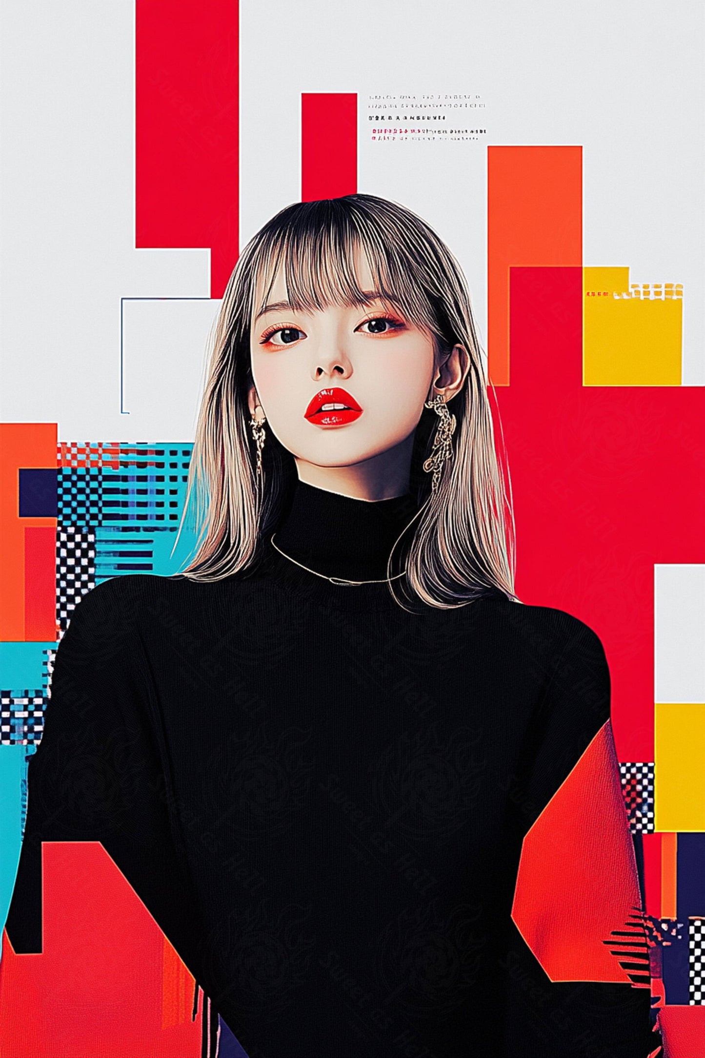 Modern Art Styled Fashion Ad Photo 02 by 03 100 SN2600 - Sweet As Hell Designs