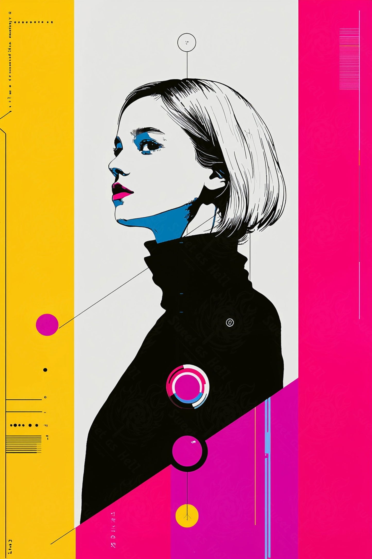 Modern Art Styled Fashion Ad Photo 02 by 03 101 SN2601 - Sweet As Hell Designs