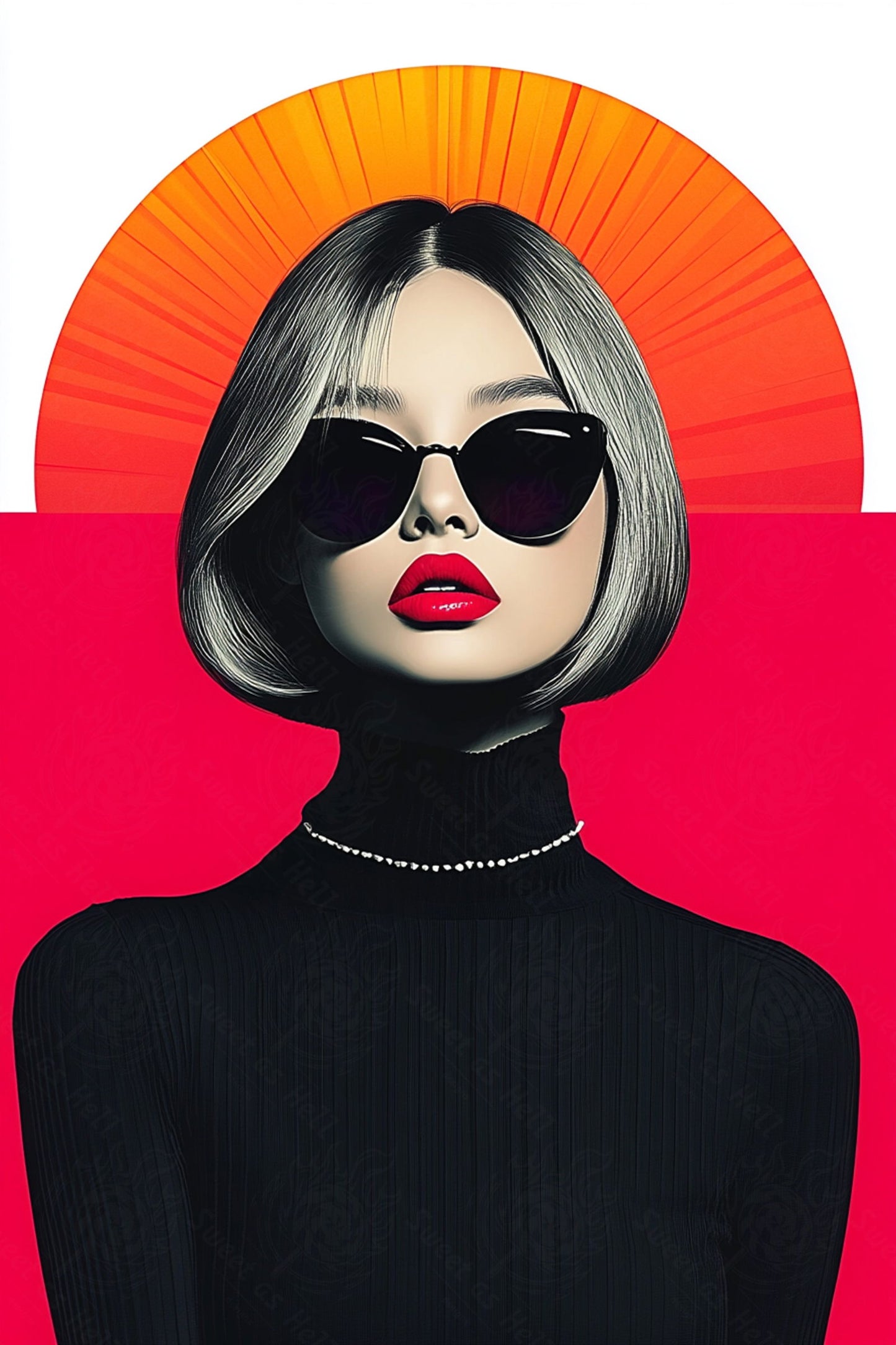 Modern Art Styled Fashion Ad Photo 02 by 03 107 SN2607 - Sweet As Hell Designs