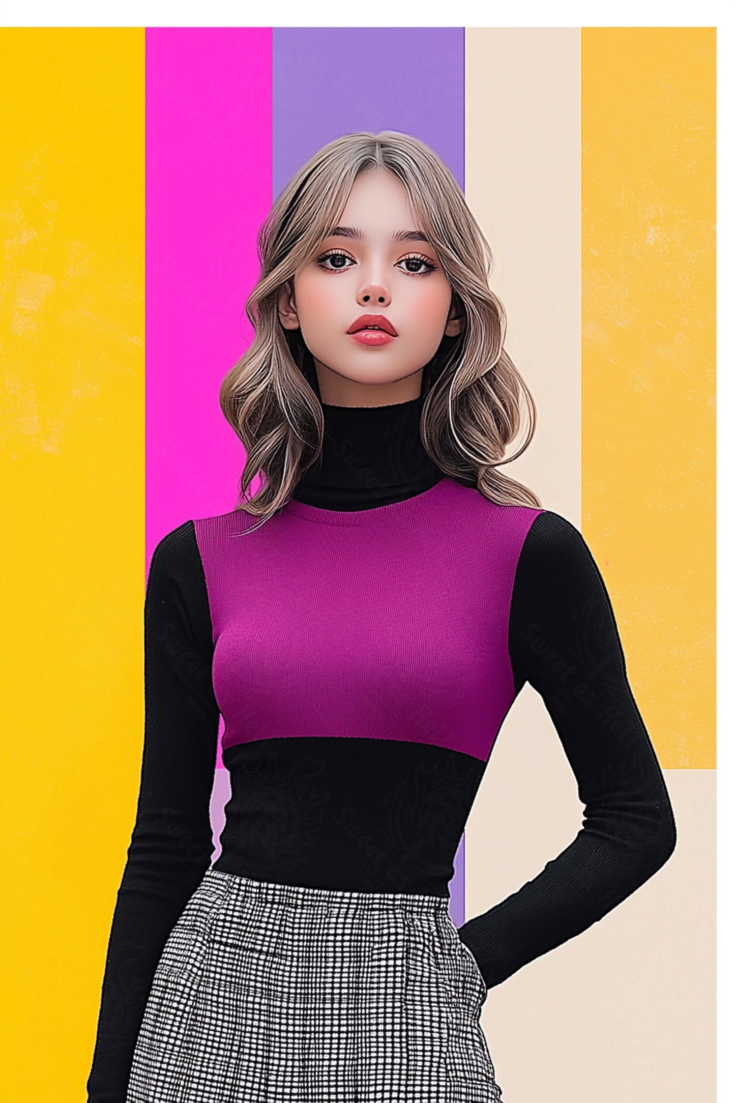 Modern Art Styled Fashion Ad Photo 02 by 03 109 SN2609 - Sweet As Hell Designs