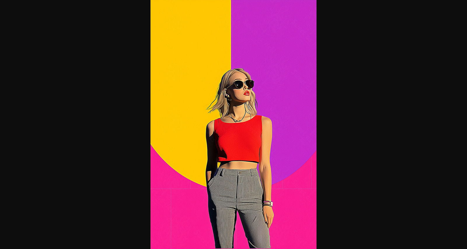 Modern Art Styled Fashion Ad Photo 02 by 03 110 SN2610 - Sweet As Hell Designs