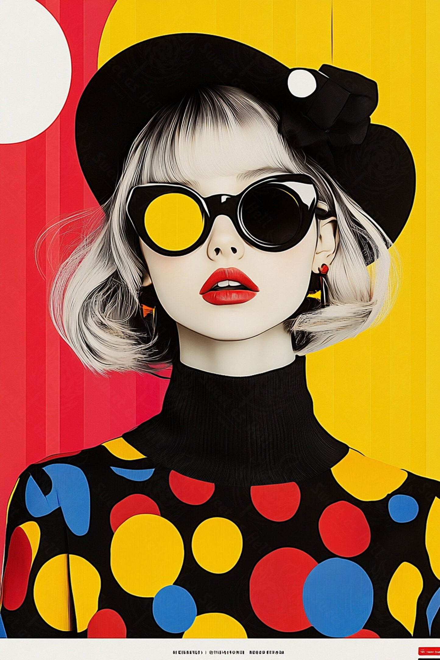 Modern Art Styled Fashion Ad Photo 02 by 03 112 SN2612 - Sweet As Hell Designs