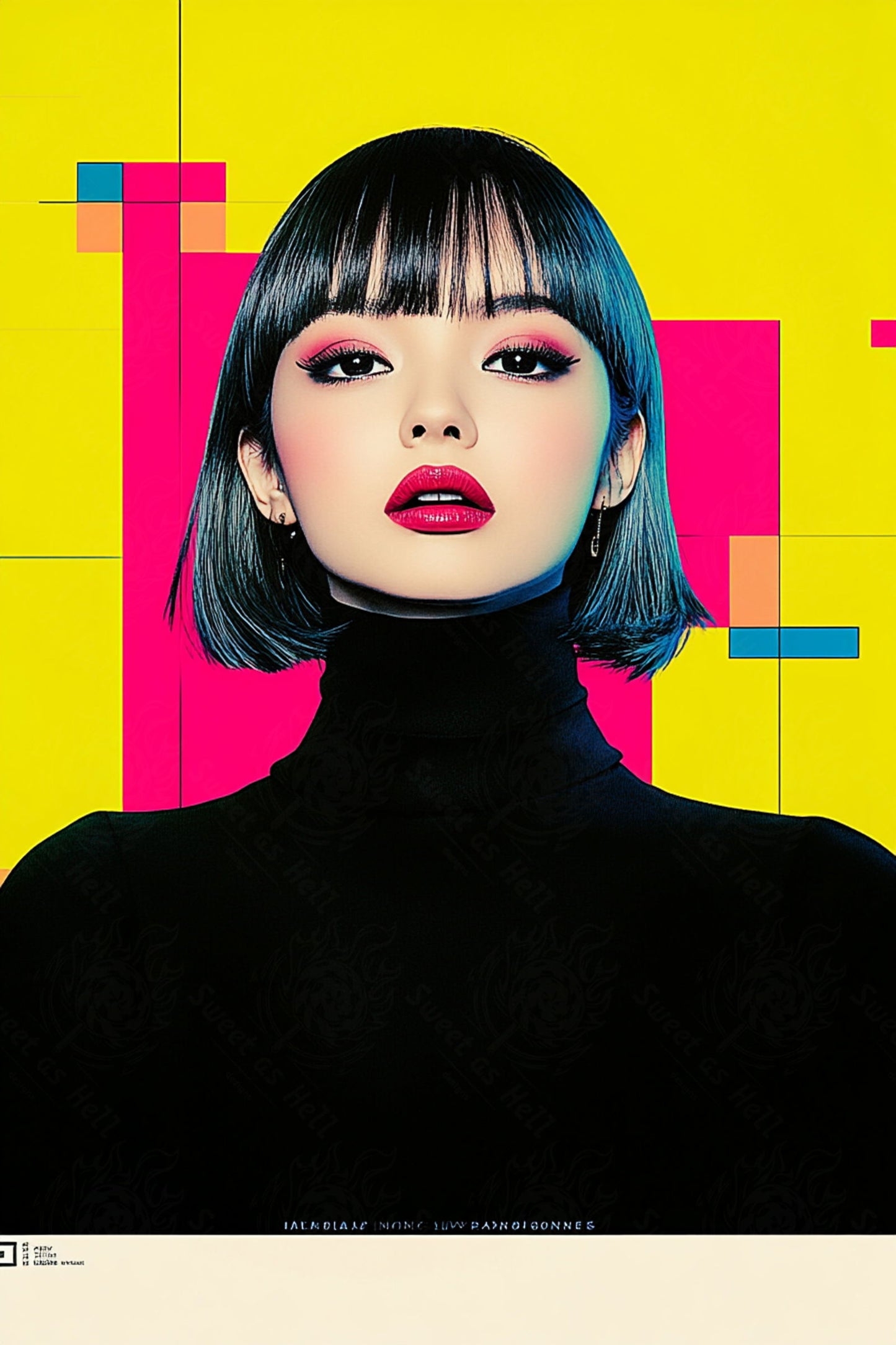 Modern Art Styled Fashion Ad Photo 02 by 03 113 SN2613 - Sweet As Hell Designs