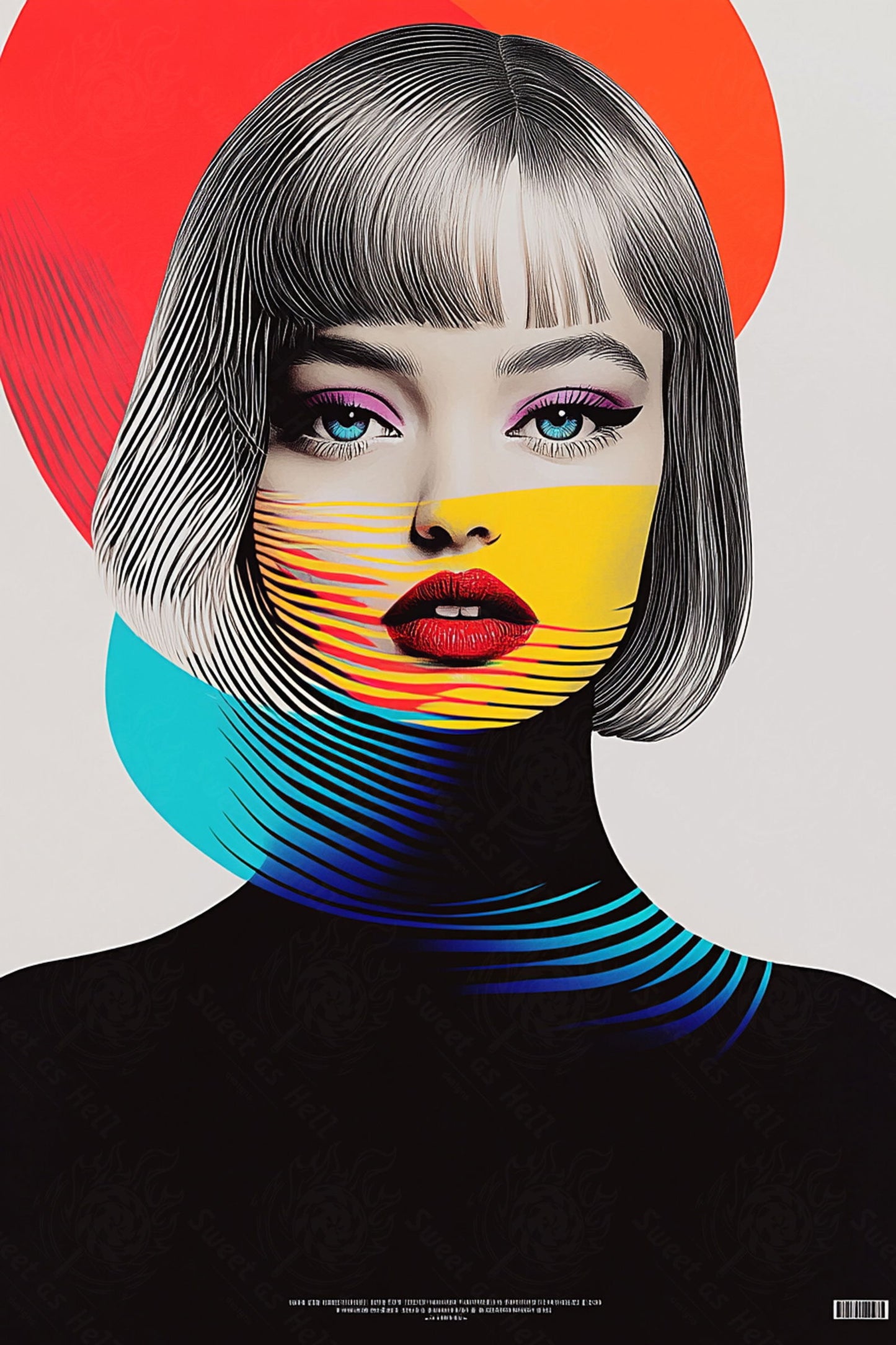 Modern Art Styled Fashion Ad Photo 02 by 03 115 SN2615 - Sweet As Hell Designs
