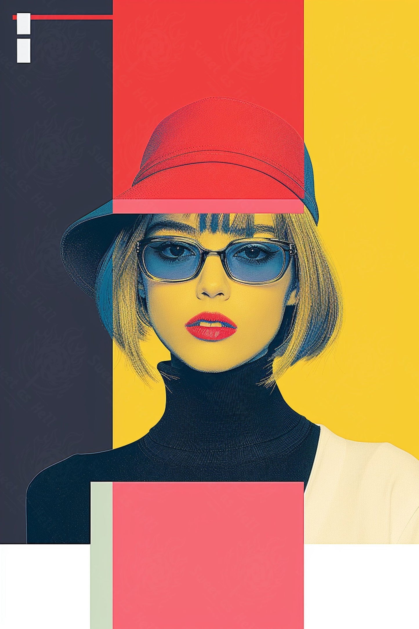 Modern Art Styled Fashion Ad Photo 02 by 03 119 SN2619 - Sweet As Hell Designs
