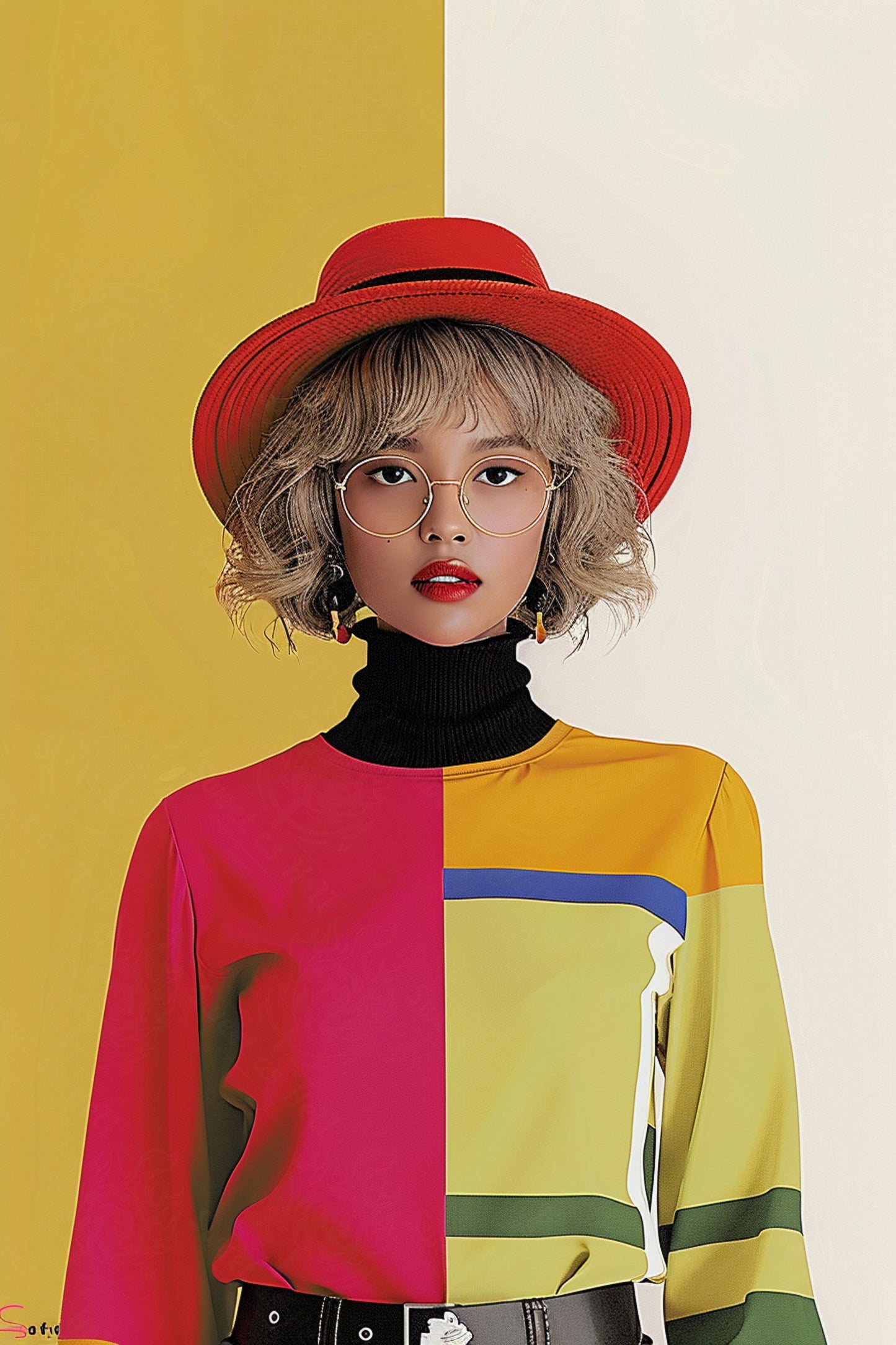 Modern Art Styled Fashion Ad Photo 02 by 03 120 SN2620 - Sweet As Hell Designs