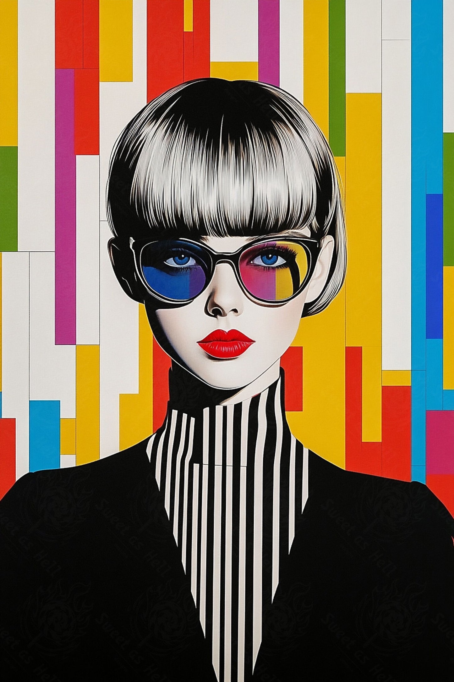 Modern Art Styled Fashion Ad Photo 02 by 03 121 SN2621 - Sweet As Hell Designs