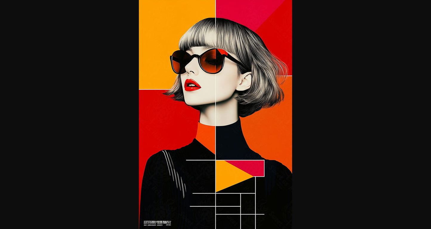 Modern Art Styled Fashion Ad Photo 02 by 03 124 SN2624 - Sweet As Hell Designs