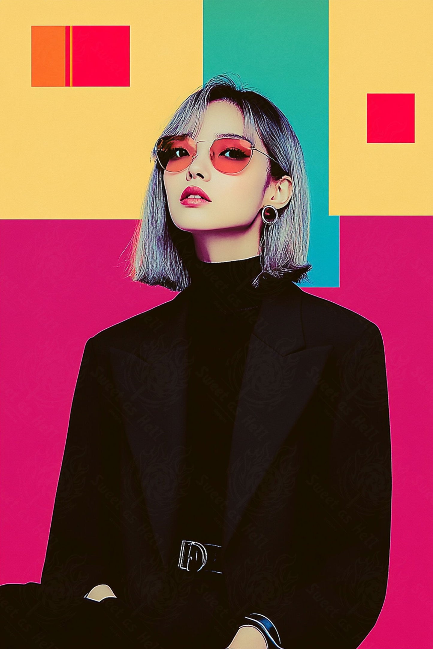 Modern Art Styled Fashion Ad Photo 02 by 03 126 SN2626 - Sweet As Hell Designs
