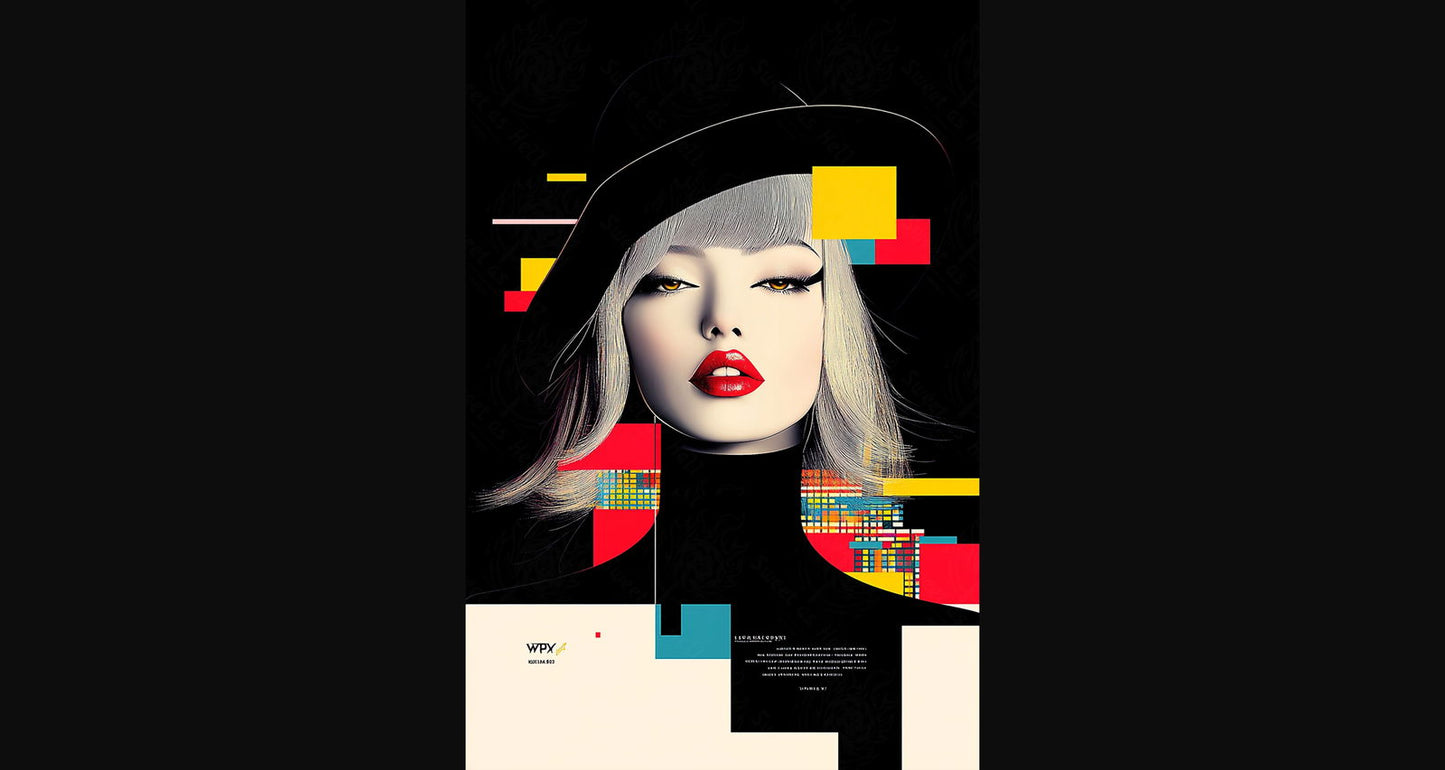 Modern Art Styled Fashion Ad Photo 02 by 03 131 SN2631 - Sweet As Hell Designs