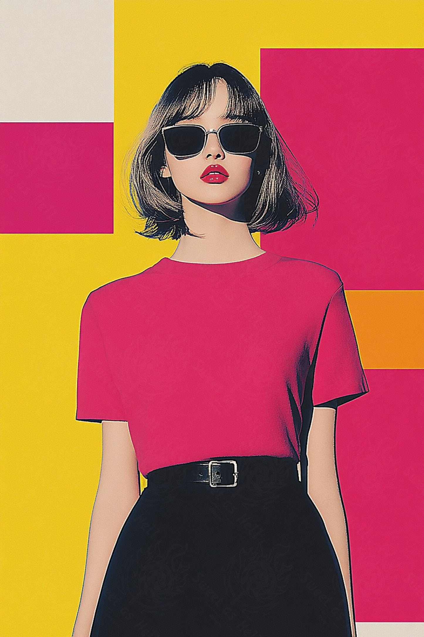 Modern Art Styled Fashion Ad Photo 02 by 03 132 SN2632 - Sweet As Hell Designs