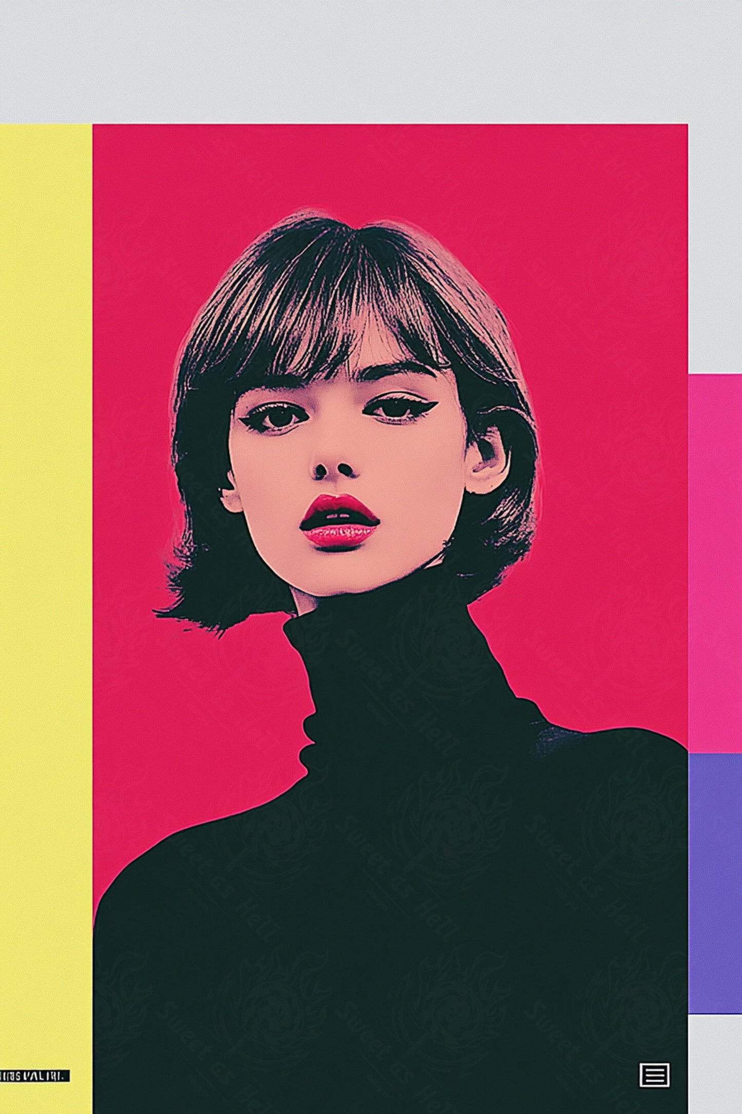 Modern Art Styled Fashion Ad Photo 02 by 03 133 SN2633 - Sweet As Hell Designs
