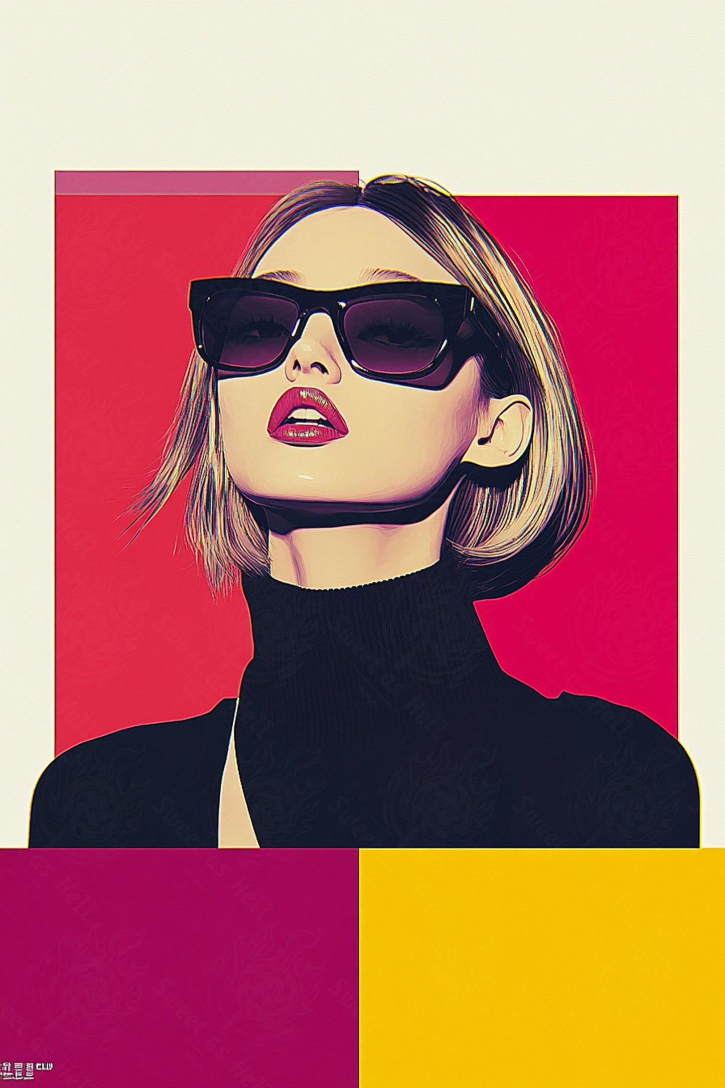 Modern Art Styled Fashion Ad Photo 02 by 03 134 SN2634 - Sweet As Hell Designs
