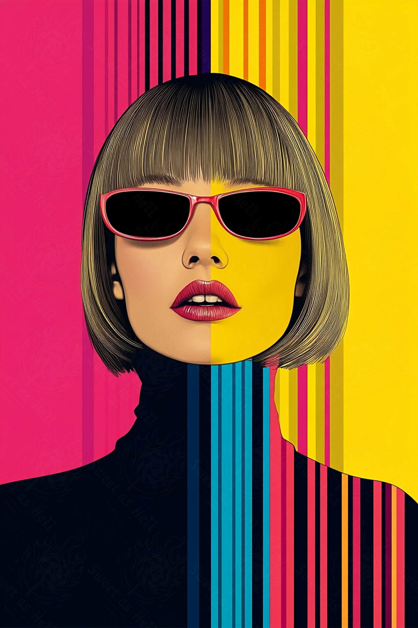 Modern Art Styled Fashion Ad Photo 02 by 03 139 SN2639 - Sweet As Hell Designs
